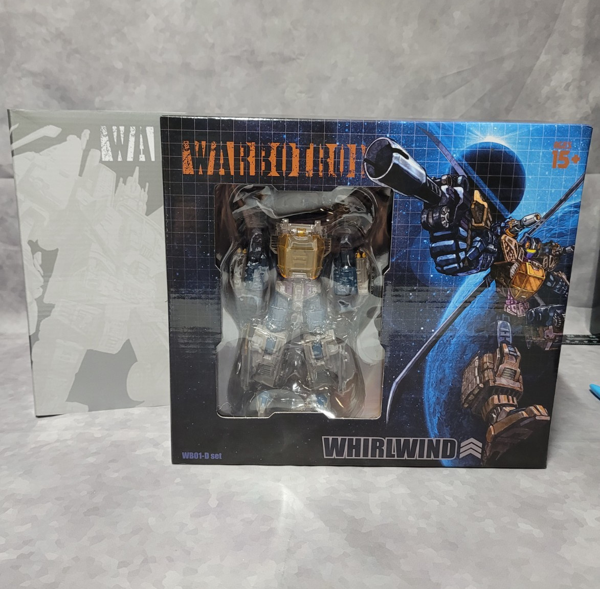 Warbotron WB01-D Whirlwind figure – complete with box and sleeve