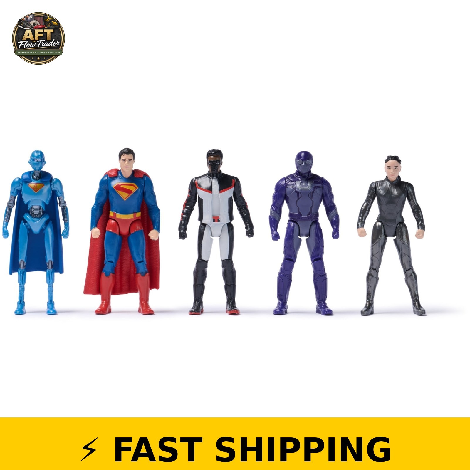 DC Comics Superman 5-Pack Action Figures Set for Ages 4 and Up