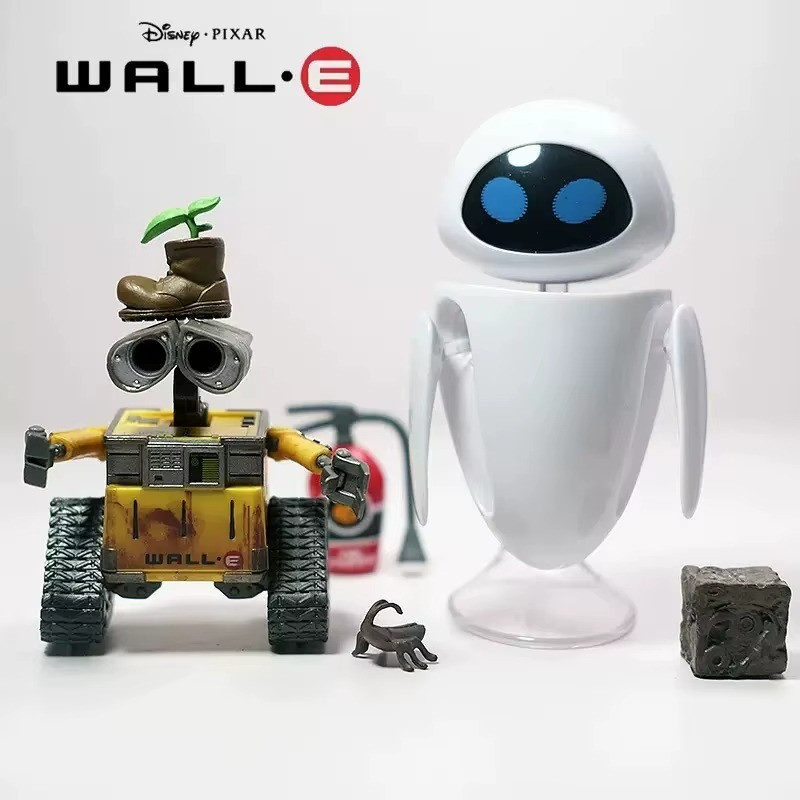 Wall-E And Eve Mini Robot Movable Action Figure Party Toys Gift New in Box