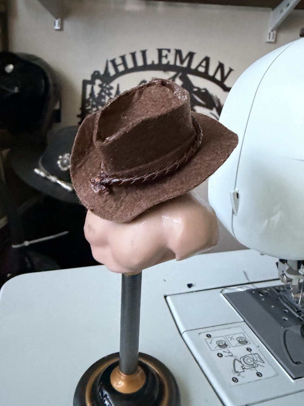 OOAK 1/6 Scale Western Cowboy Hat