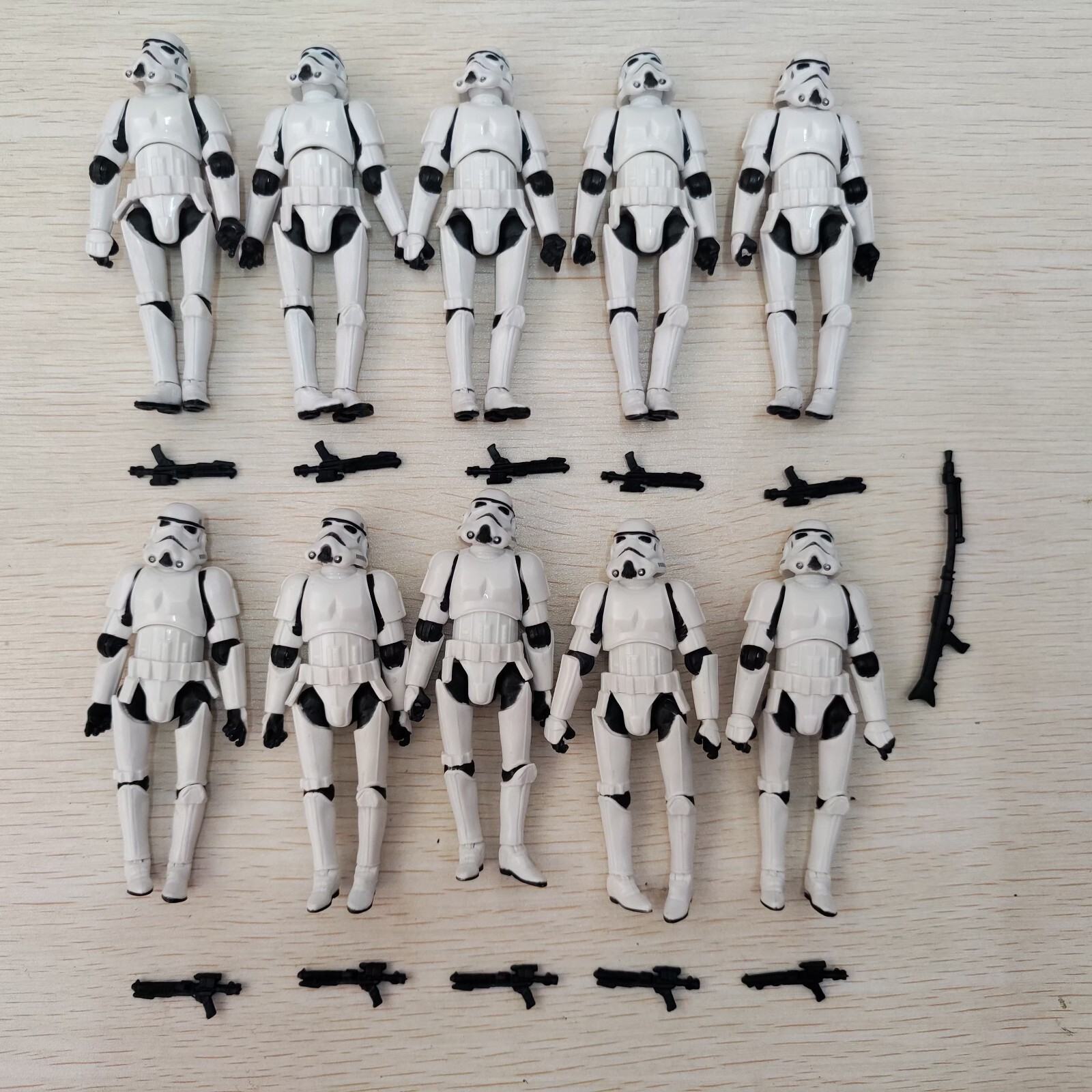 10pcs 3.75&Prime; Star Wars Stormtroopers Full Articulated Action Figure + 11 Blasters