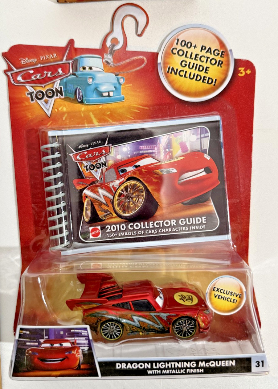 2009 Mattel Disney Pixar Cars Toon Dragon Lightning McQueen Metallic Exclusive