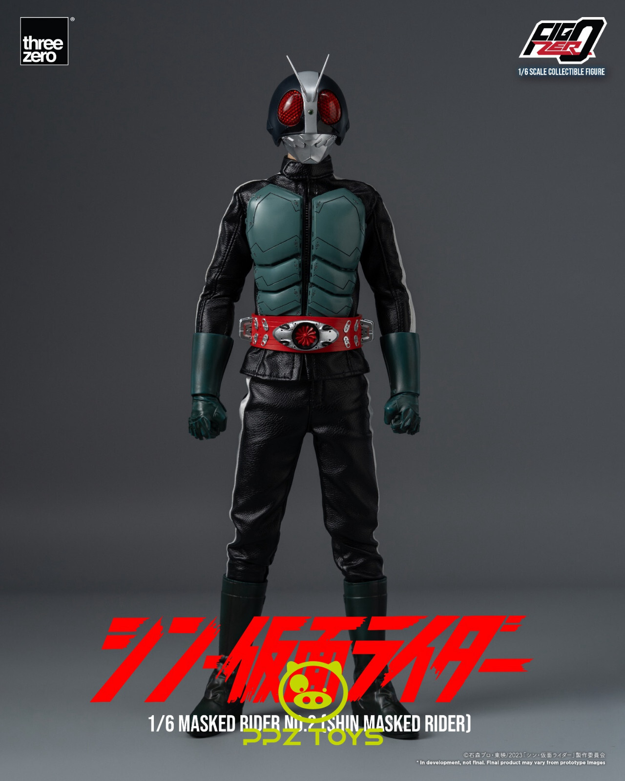 threezero 1/6 Figzero Shin Kamen Masked Rider No.2 Action Figure 3Z04880W0