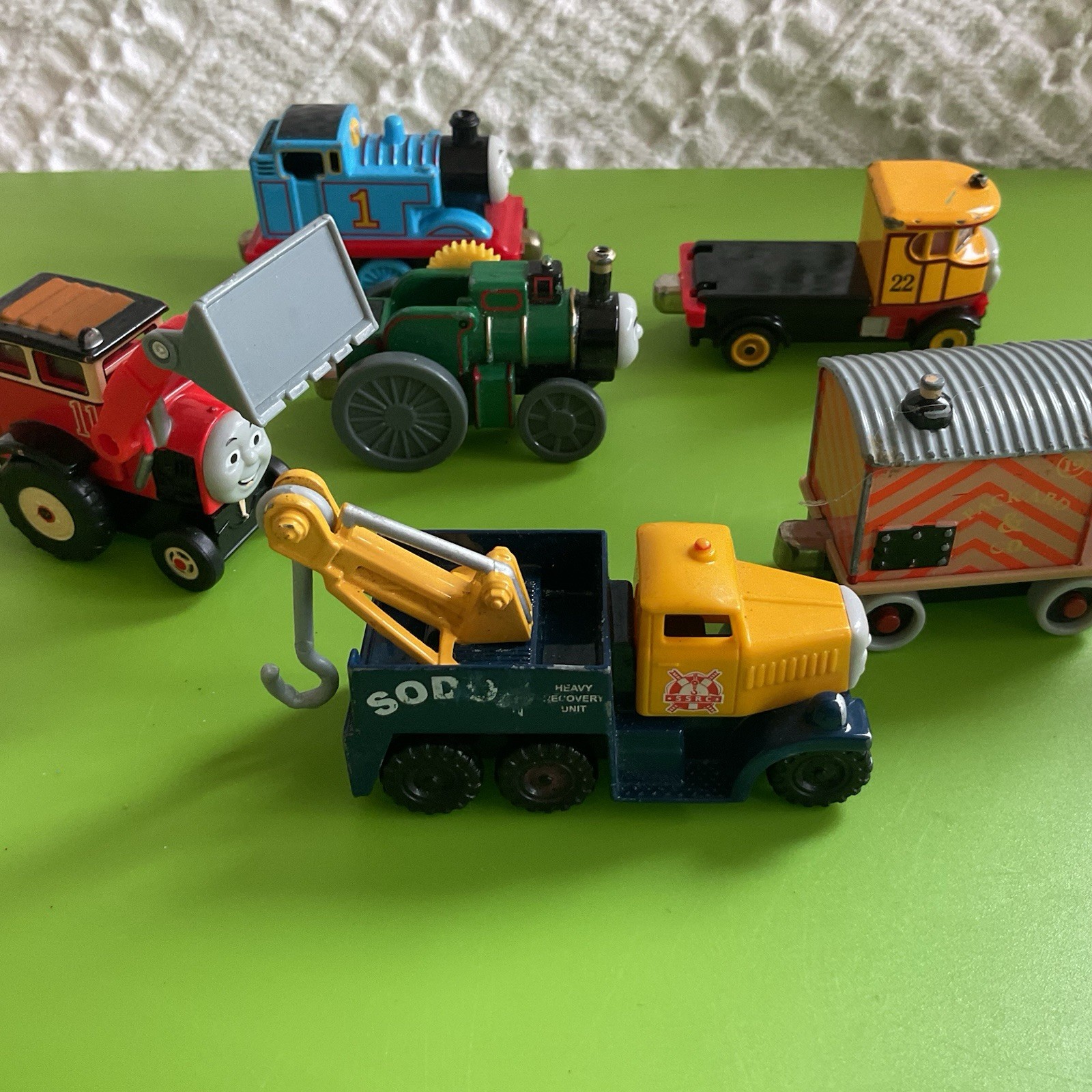 6-Thomas &Friends Push Pull Vehicles Lot Butch Isobella Jack Trevor Ned Thomas