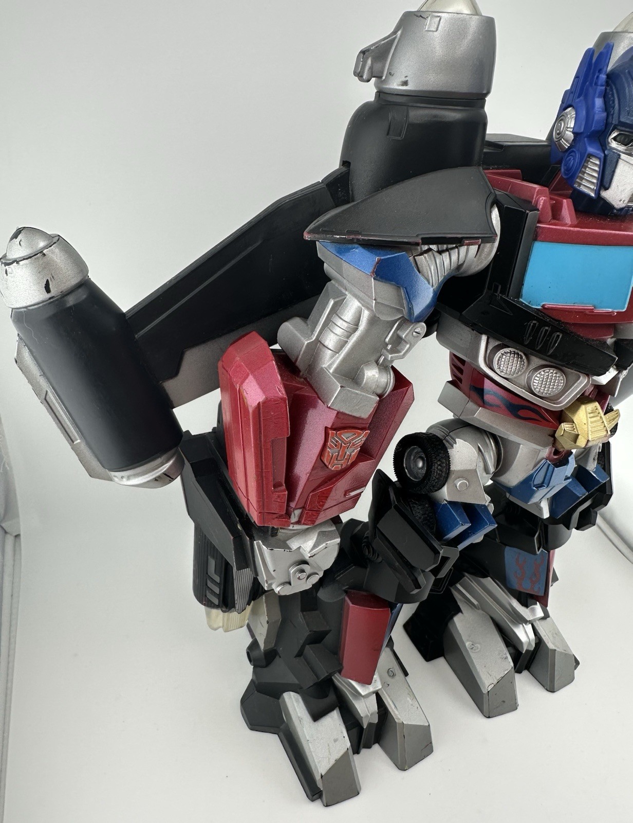 2008 Hasbro Transformers Mega Power Bots Lights Up & Talking 12&Prime; OPTIMUS PRIME