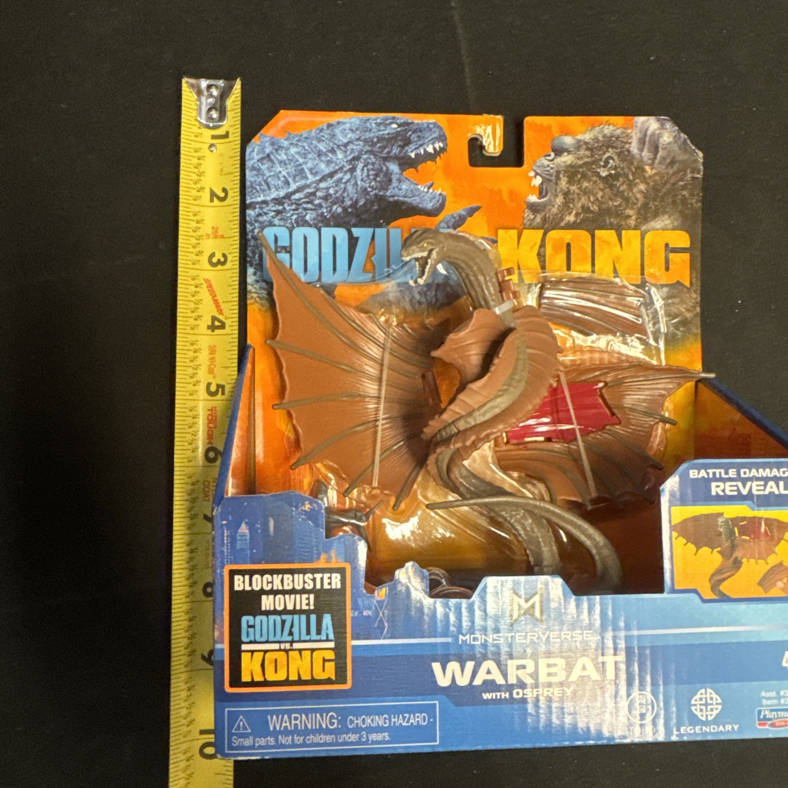 Godzilla Vs Kong Monsterverse WARBAT WITH OSPREY 6 Inch Playmates 2020 NEW