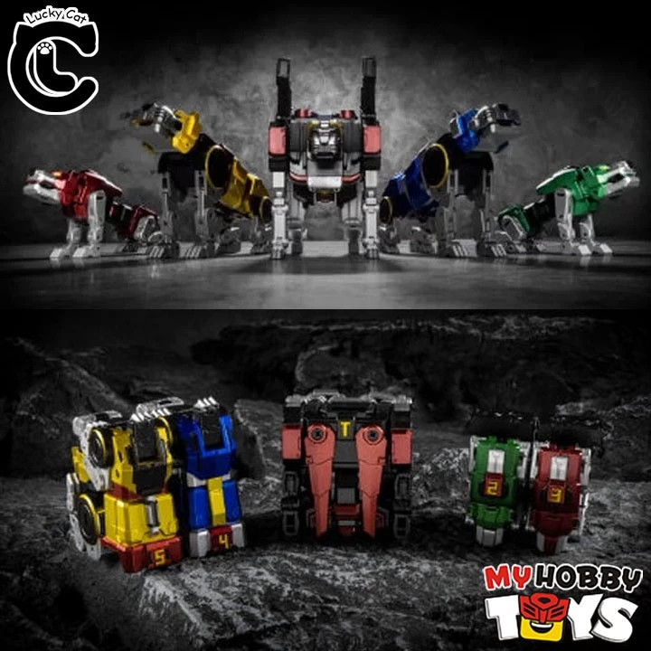 Lucky Cat MC01S Elvis Transformable Robot – Micro Cosmos Voltron 5 Lion / Beast