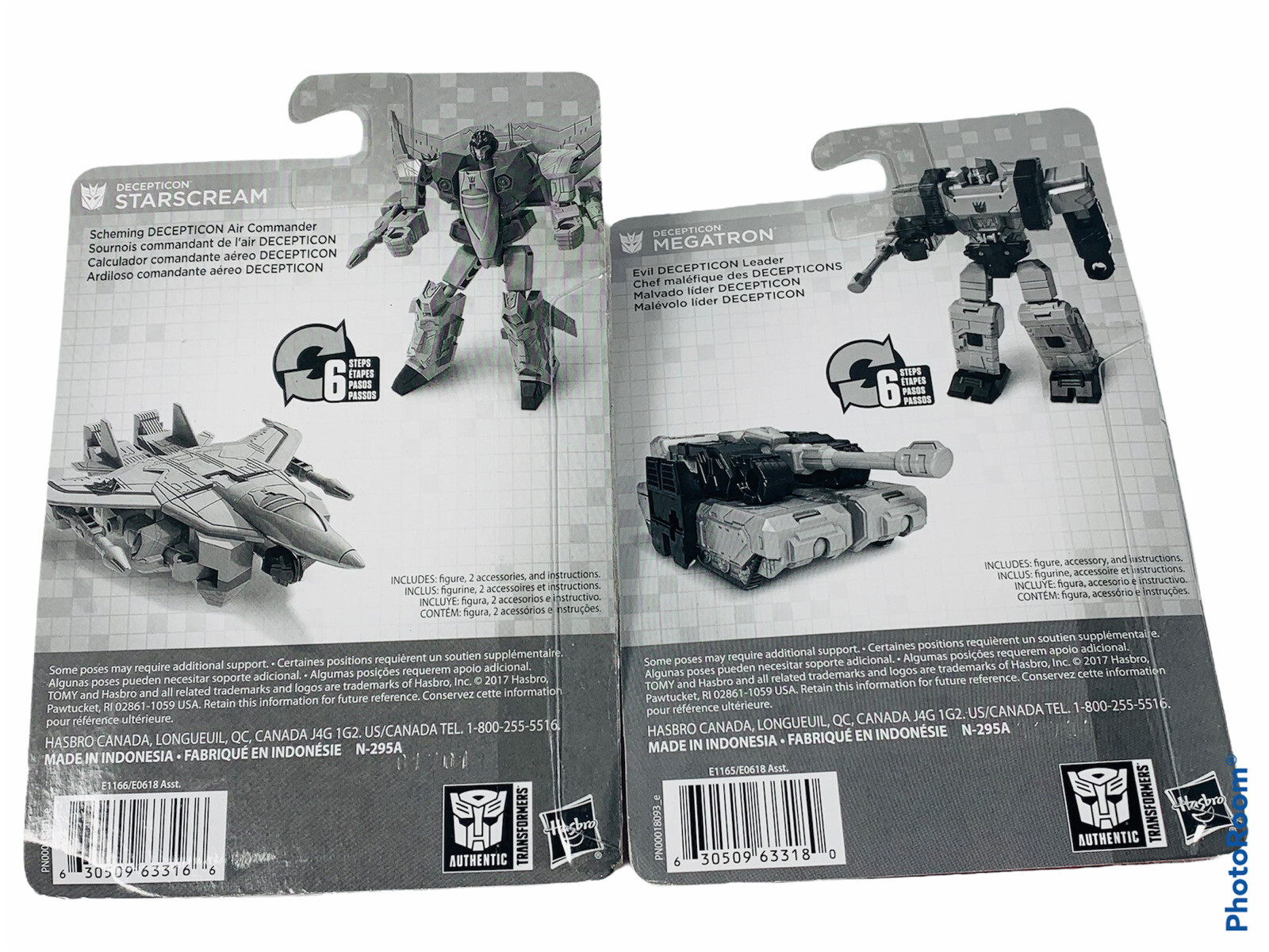 🔥 Megatron & Starscream Transformers • 4.5&Prime; Scale Action Figure • Hasbro 2017