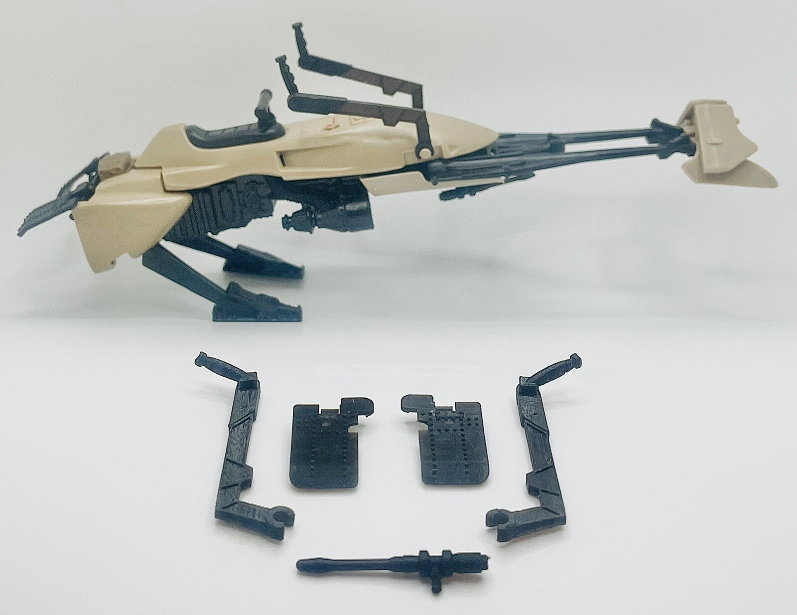 Vintage Star Wars Kenner 1983 Speeder Bike Handle Bar Flaps Gun 3d Printed Parts