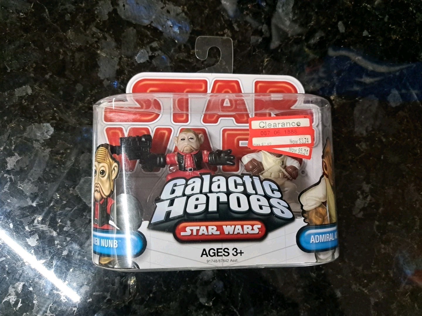 Star Wars Galactic Heroes Admiral Ackbar & Nein Nunb New Sealed 2 Pack Hasbro