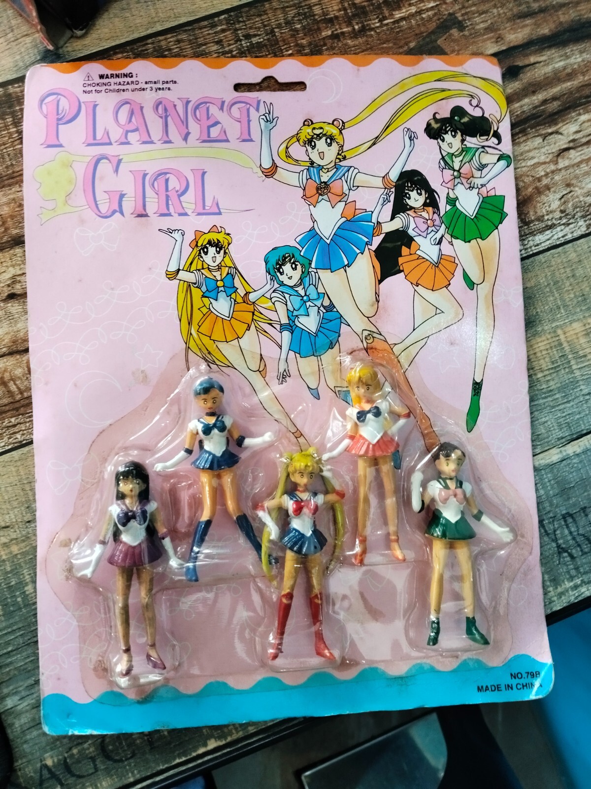 Vintage bootleg Pretty Guardian Sailor Moon Toys planet girls new in blister