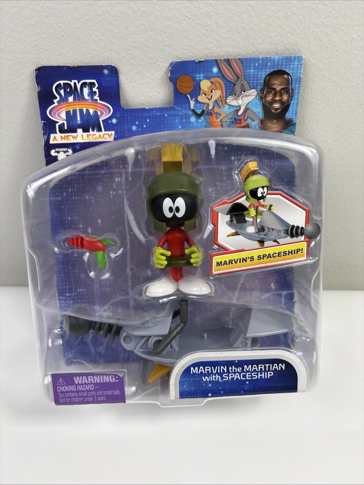 Marvin the Martian with Spaceship Action Figure Set Space Jam A New Legacy NEW
