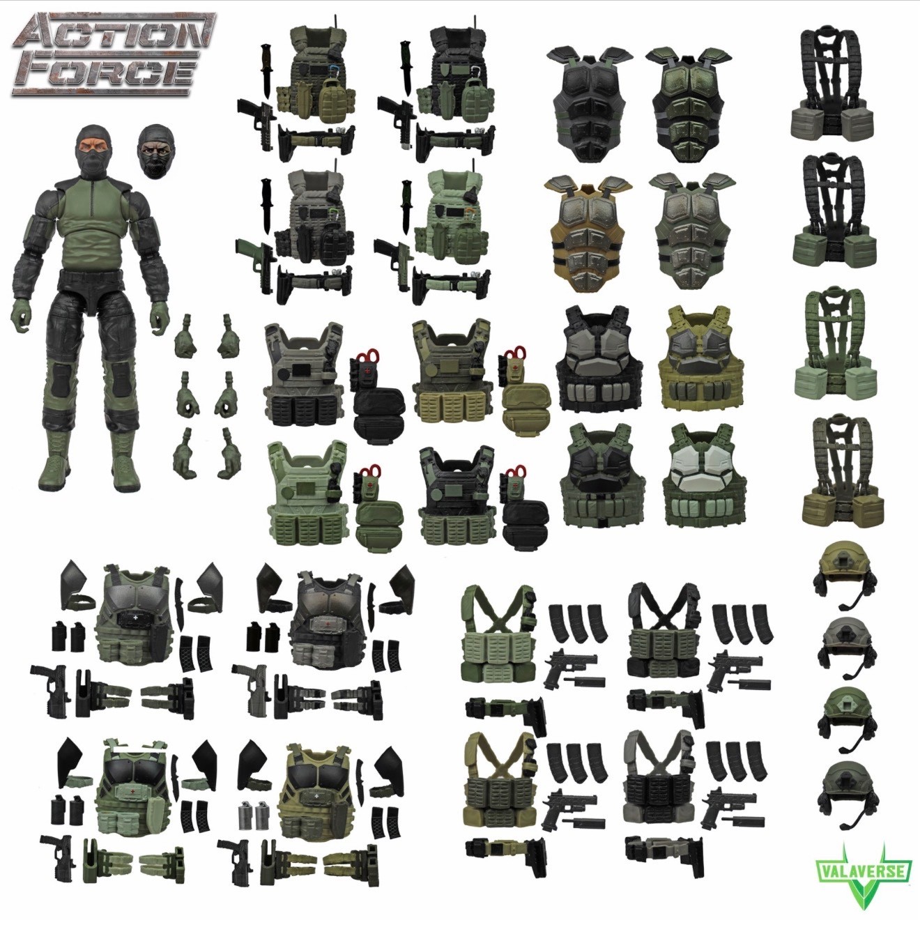 VALAVERSE 1:12 TACTICAL VEST/GEAR TIN for GI JOE 6” CLASSIFIED CUSTOM FIGURES!!
