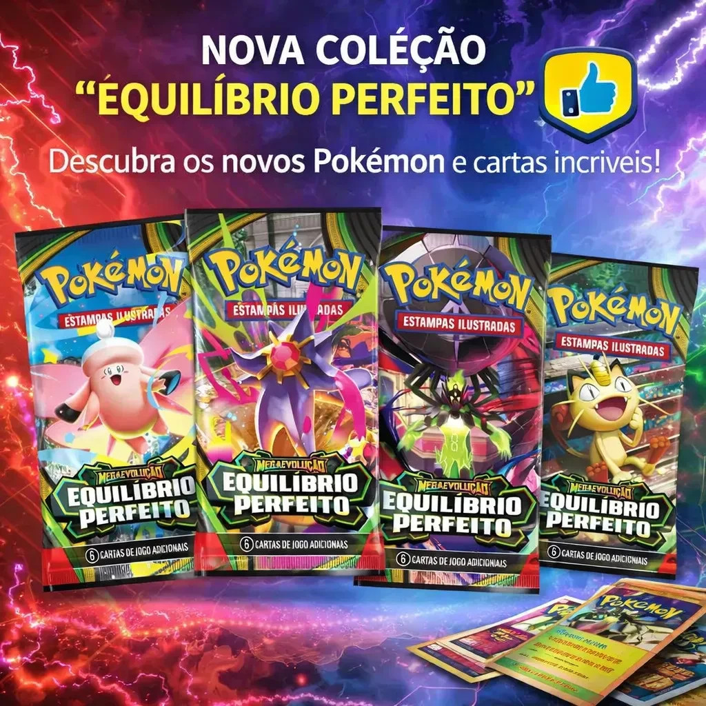 Pokemon Perfect Order Equilibrio Perfeito Booster Box Brazilian Game 216 Cards