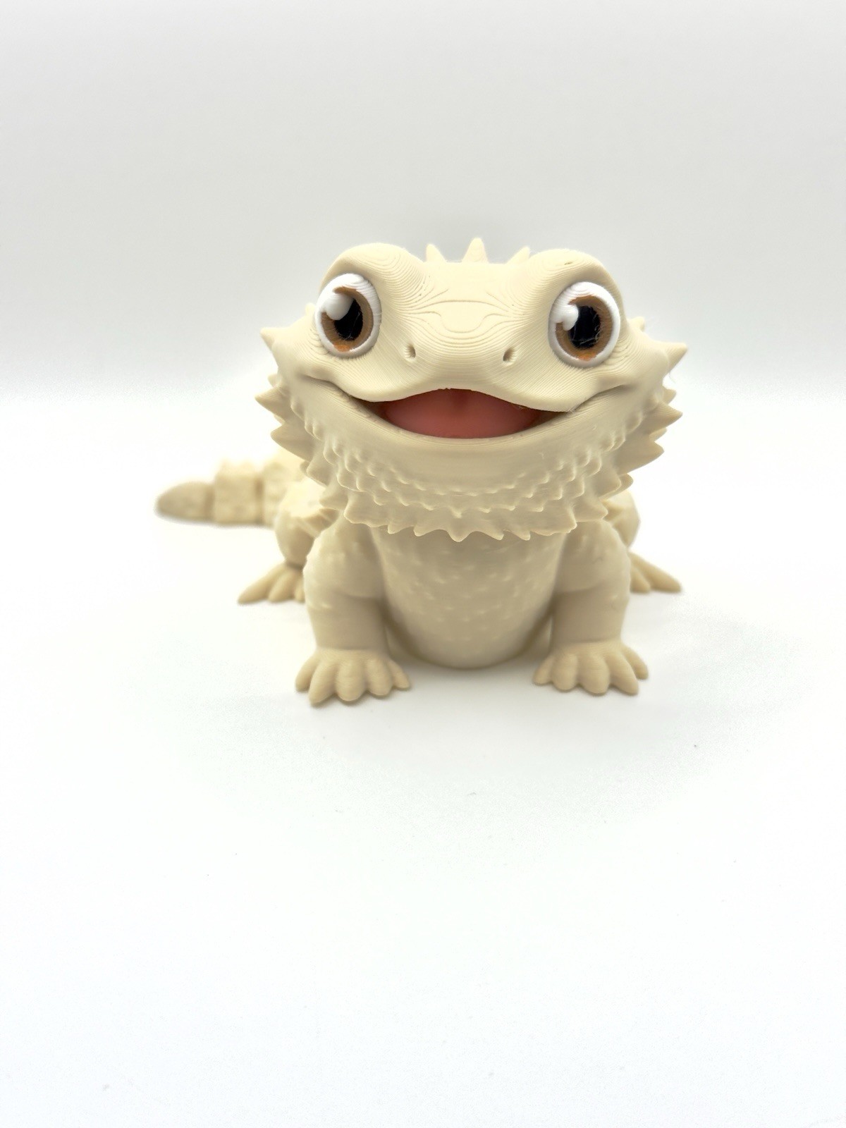Bearded Dragon Lizard Articulated Figure 3D Printed Collectable Multi Color