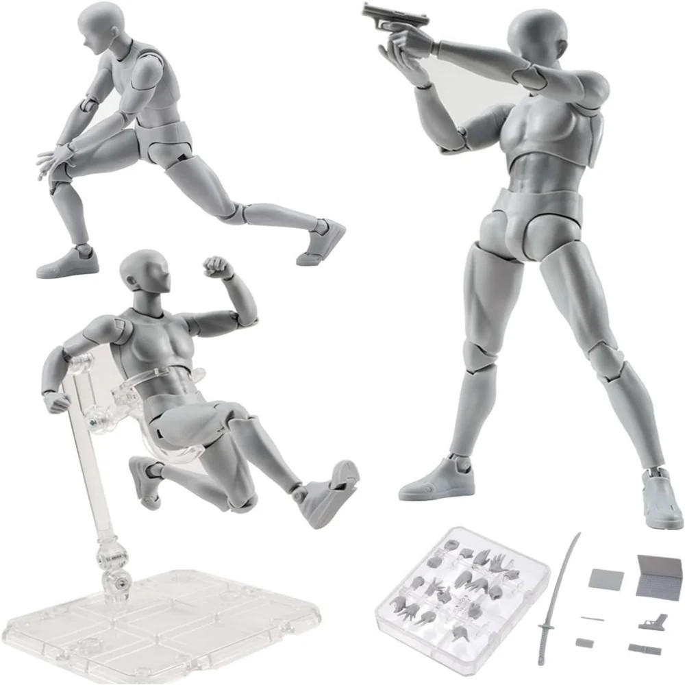 Movable Body Kun Chan Action Figure Drawing Mannequin Artist Sketch Model Gift