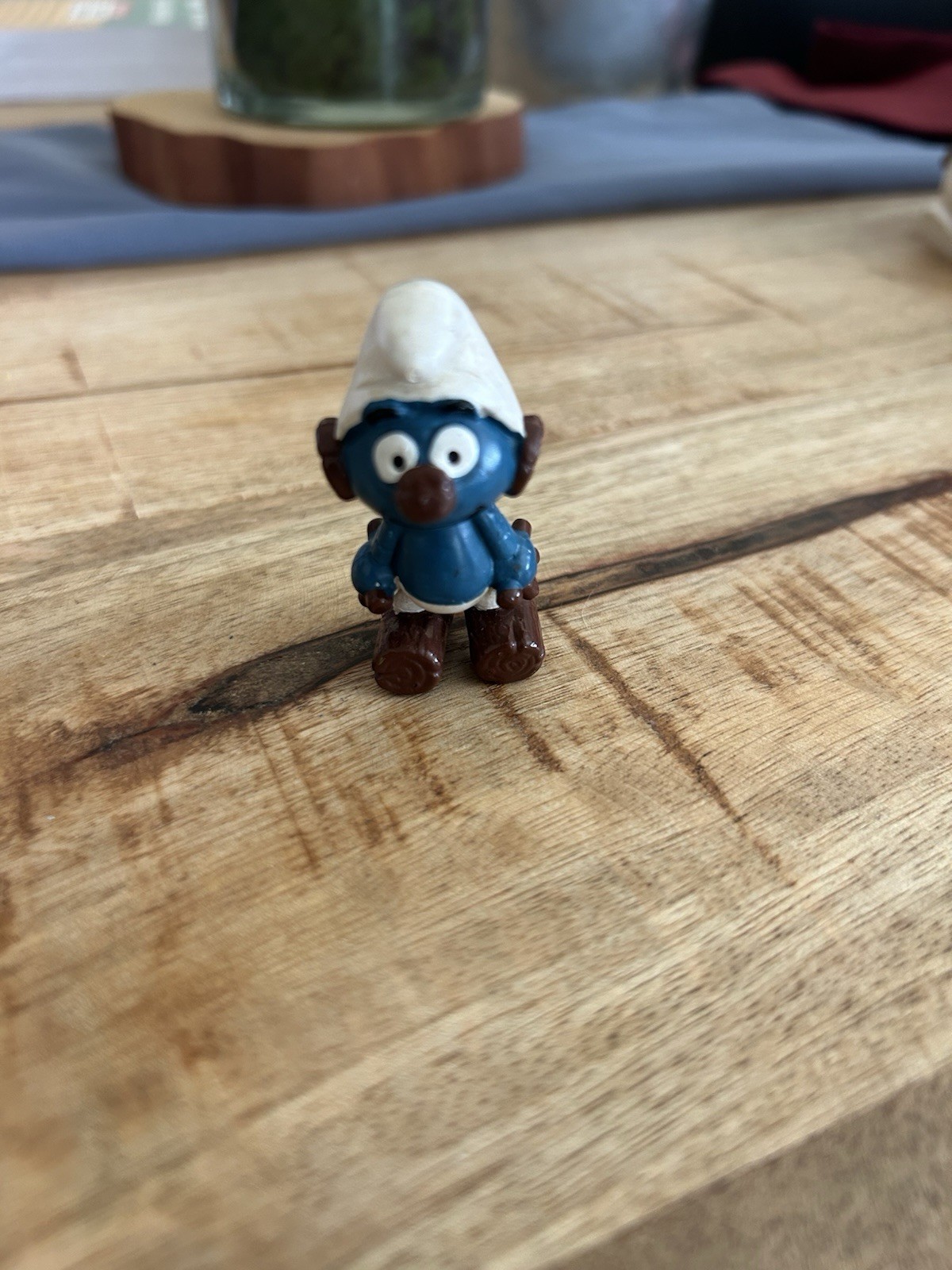 Smurfs Vintage Clockwork Robot Schleich 1980s Figure Peyo