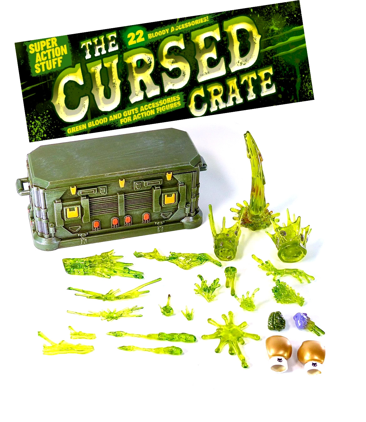 Super Action Stuff! Sealed Cursed Crate 1/12 Action Figure Accessories