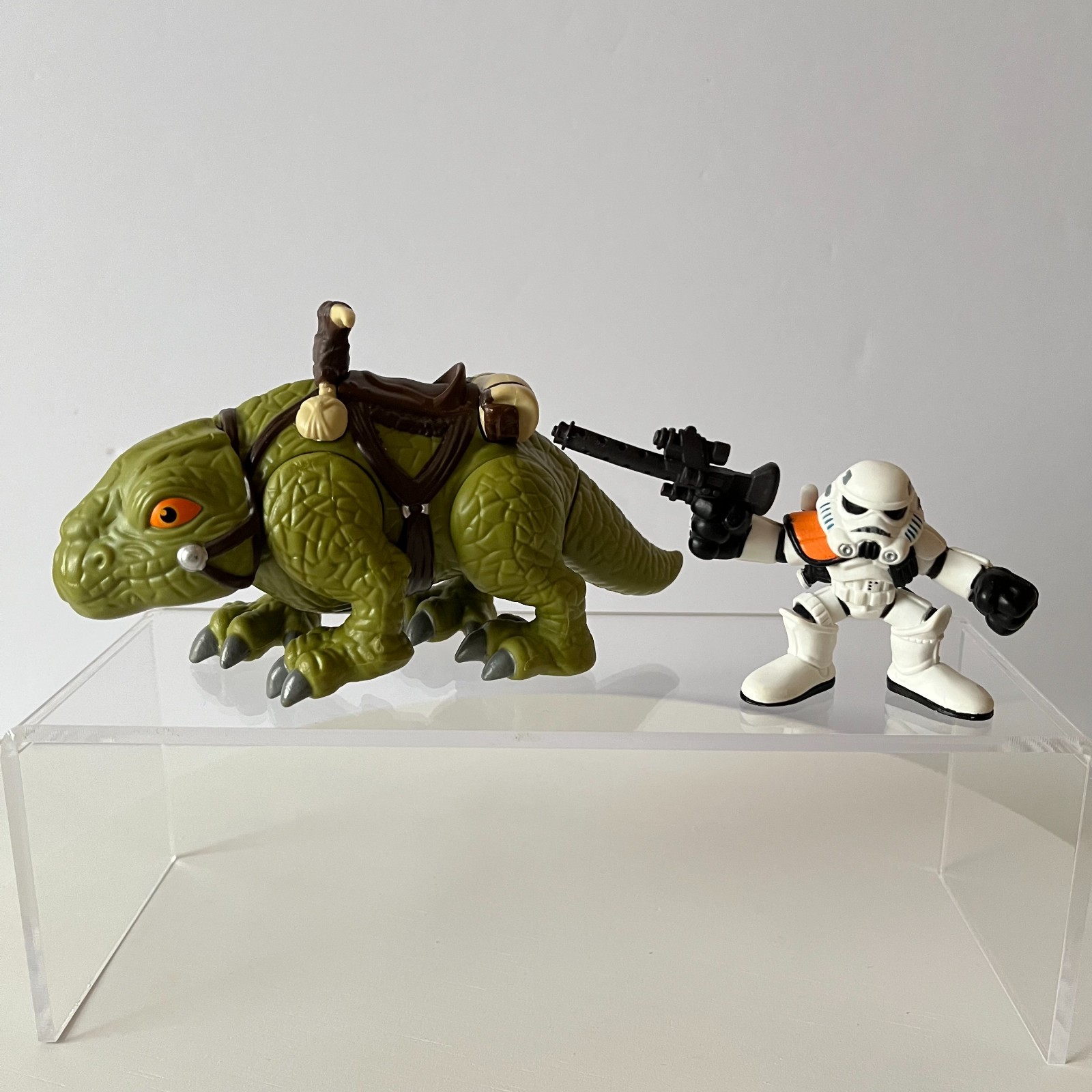 Star Wars Galactic Heroes Dewback & SandTrooper Figure Lot Hasbro Playskool