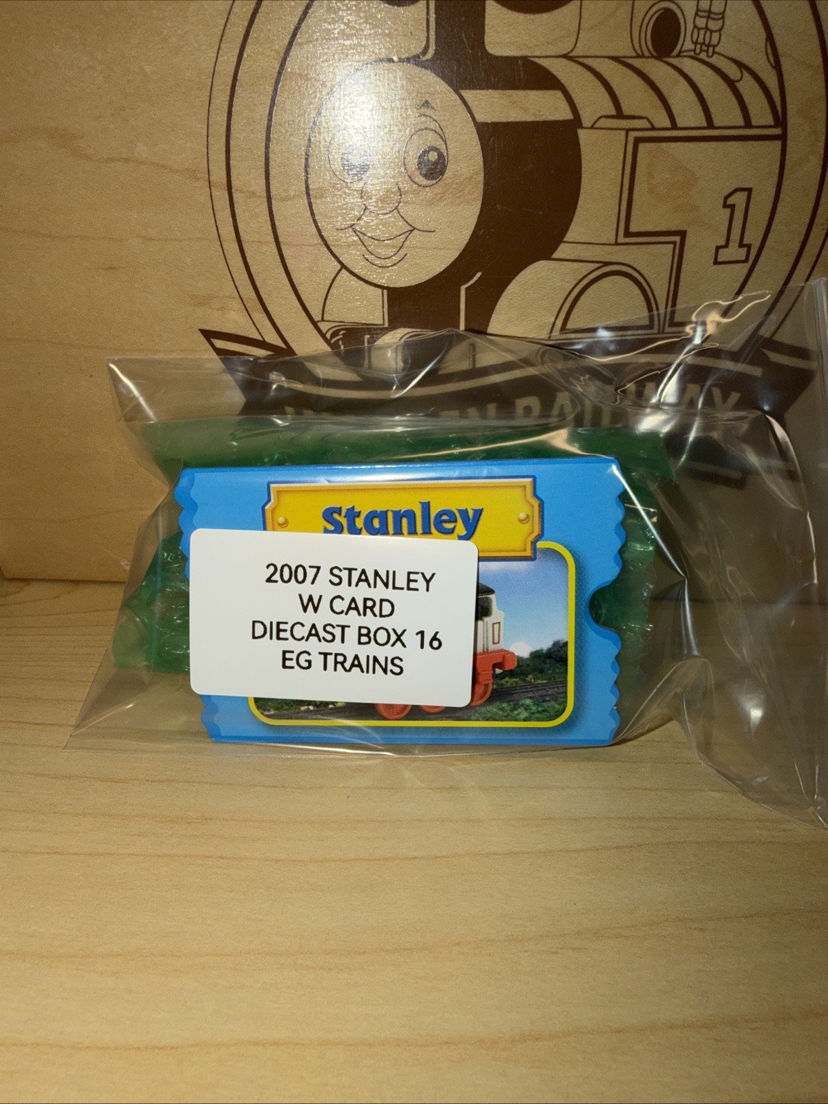 STANLEY ! THOMAS FRIENDS TRAIN Diecast 2007 TAKE N PLAY ALONG COLLECTOR CARD !