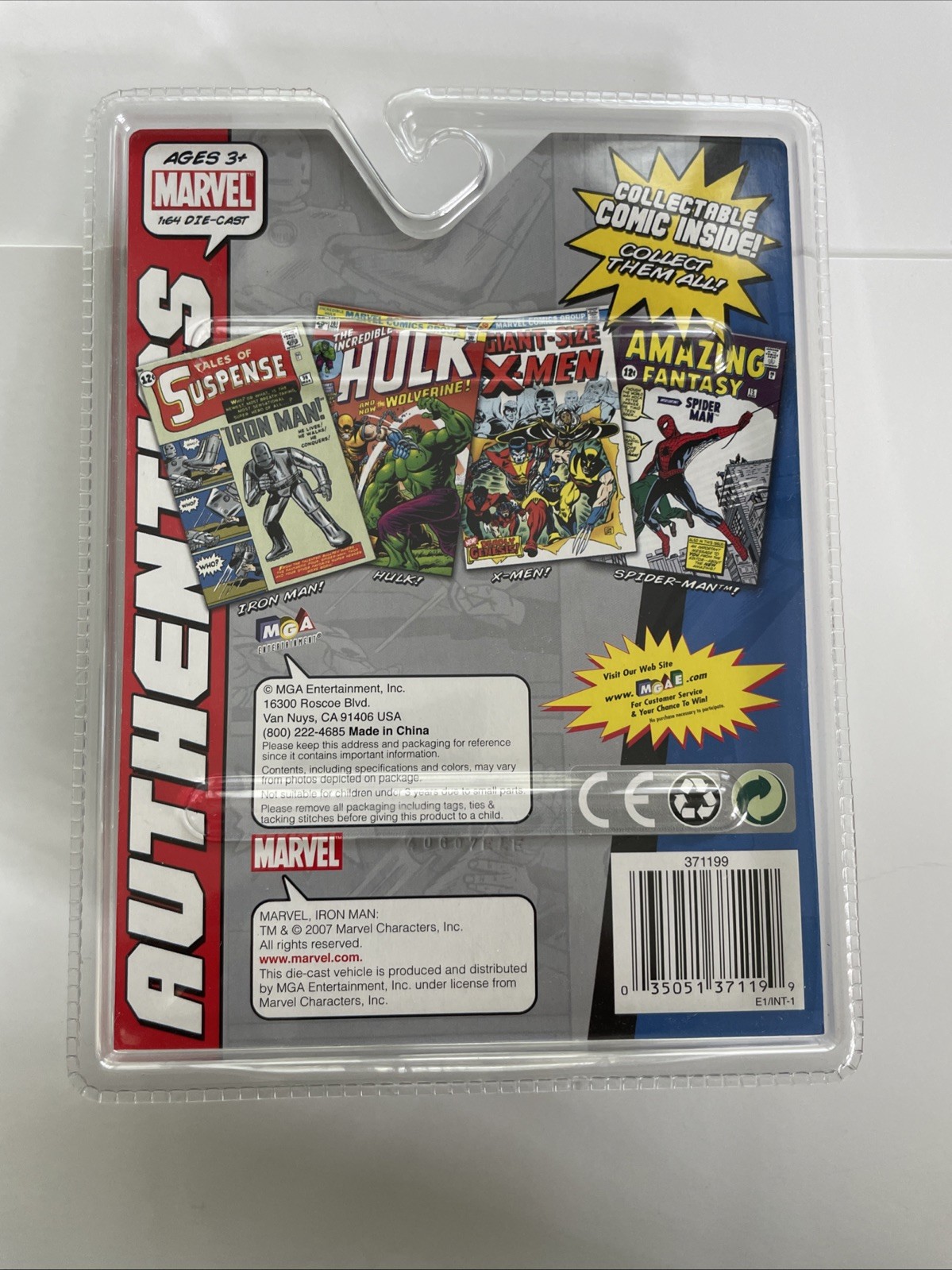 MGA Entertainment Marvel Authentics Die-Cast Series IRON MAN Tales of Suspense