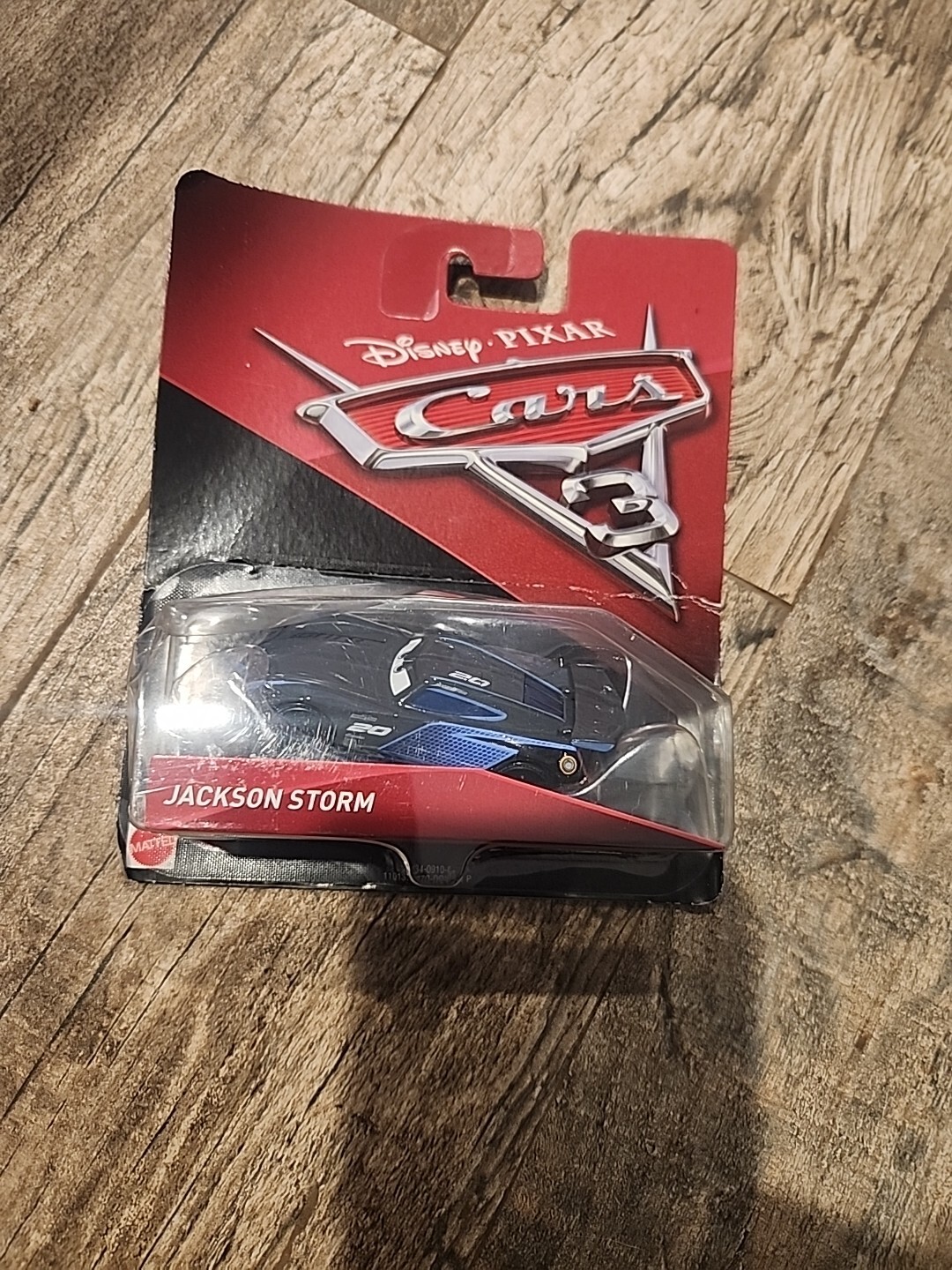 2017 Mattel Disney Pixar Cars 3 Jackson Storm Diecast Slightly Damaged Package
