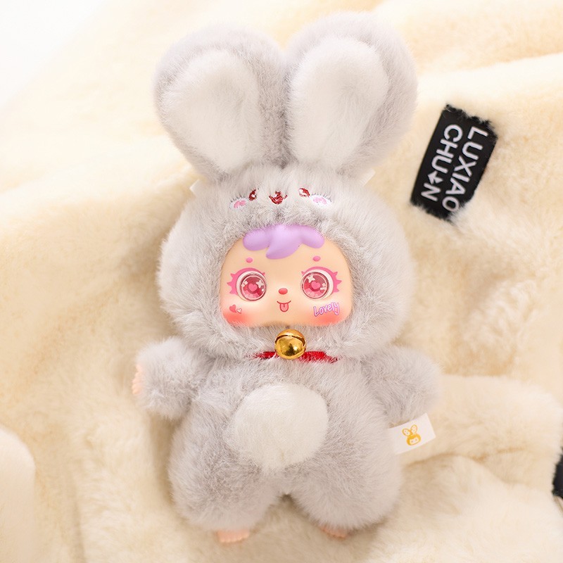 7&Prime; Blind Box Rabbit Plush Keychain Mystery Bunny Doll Large Toy US STOCK Gift