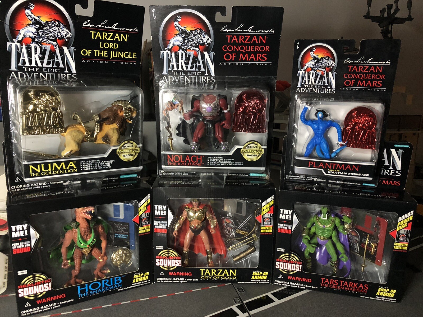 Tarzan The Epic Adventures City Of Gold Action Figure lot
