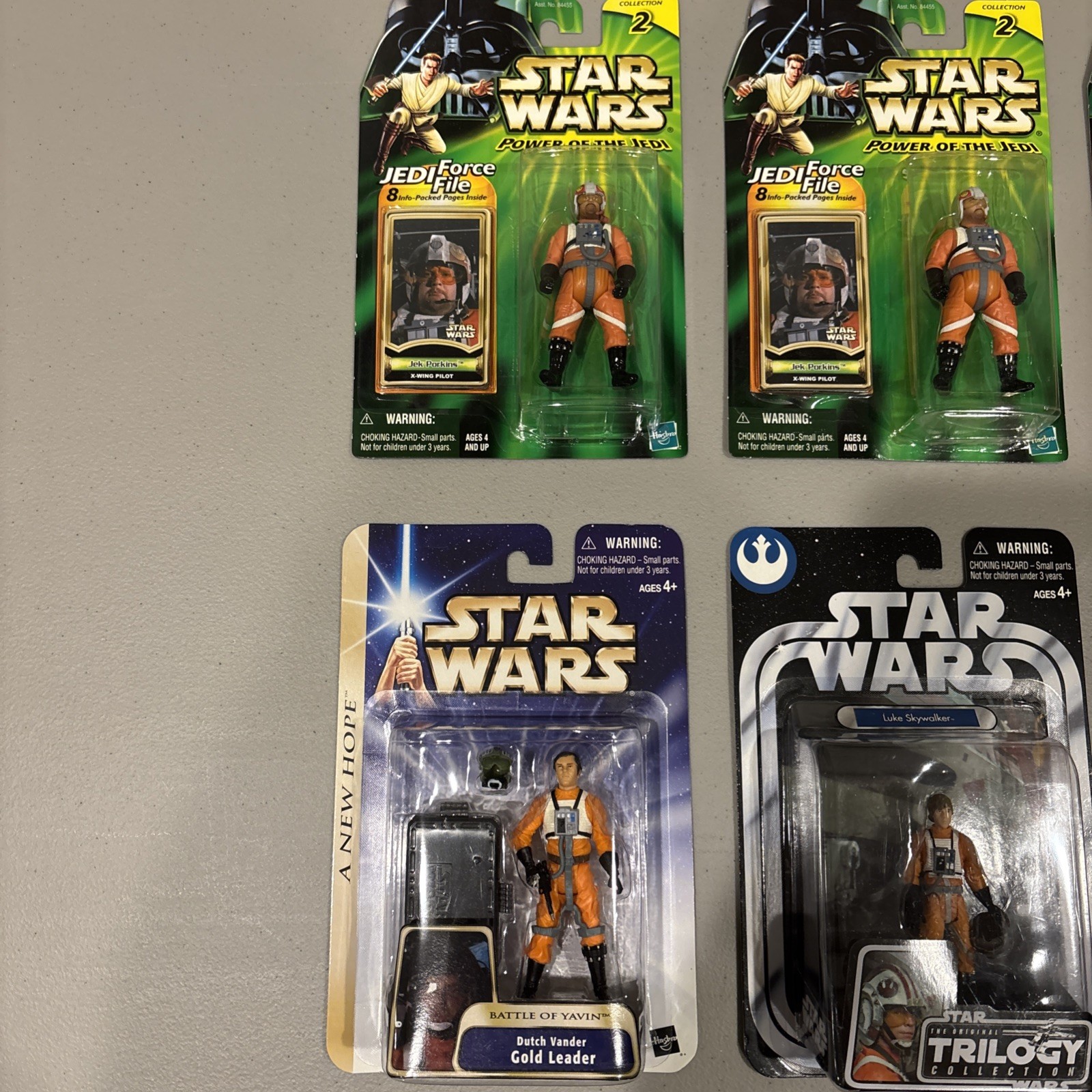 Star Wars – Army Builder: X-wing Pilots Porkins, Wedge, Dutch MOC Lot of Six