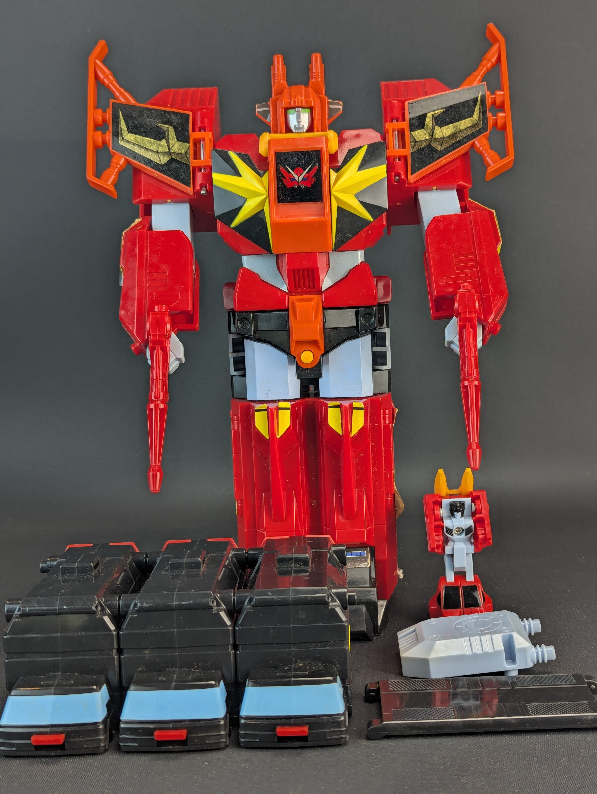 Takara Brave of Gold Goldran DX Death Garry Gun complete READ Transformers