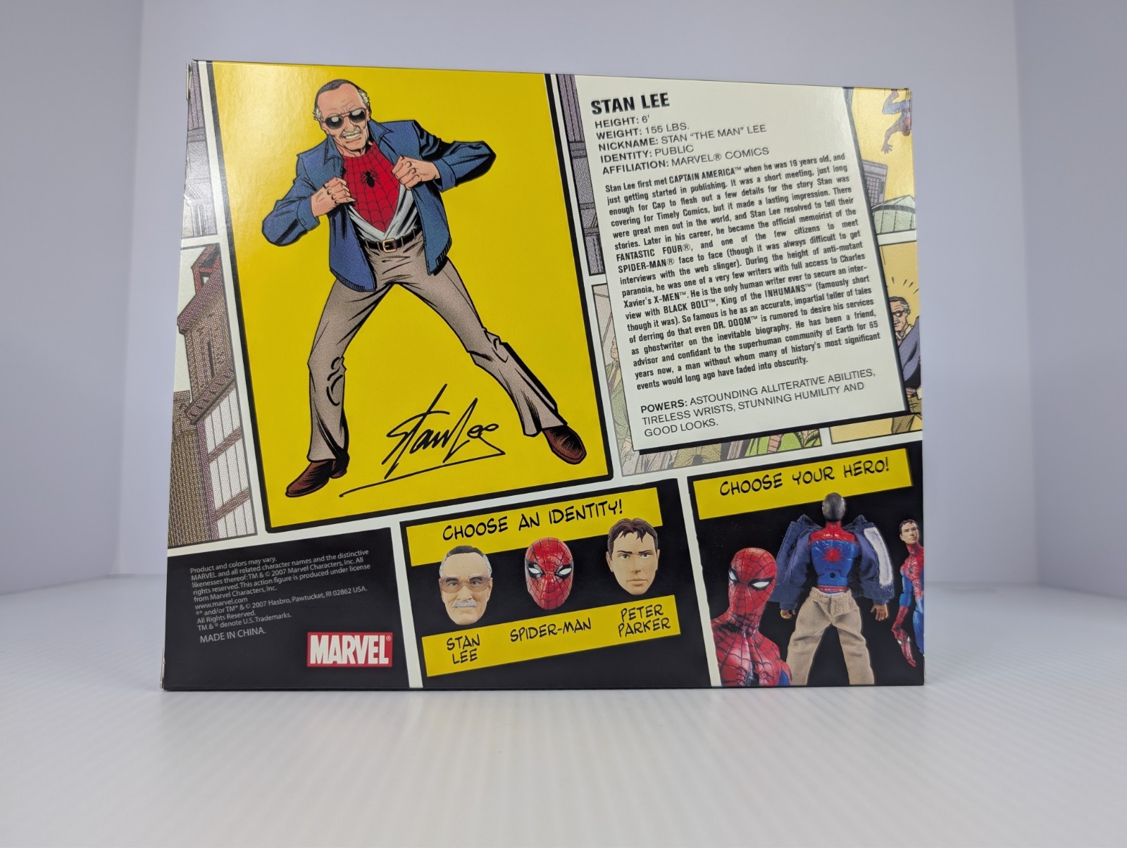 STAN LEE Marvel Legends Excl Spider Man Comic Con San Diego 2007 SDCC SIGNED