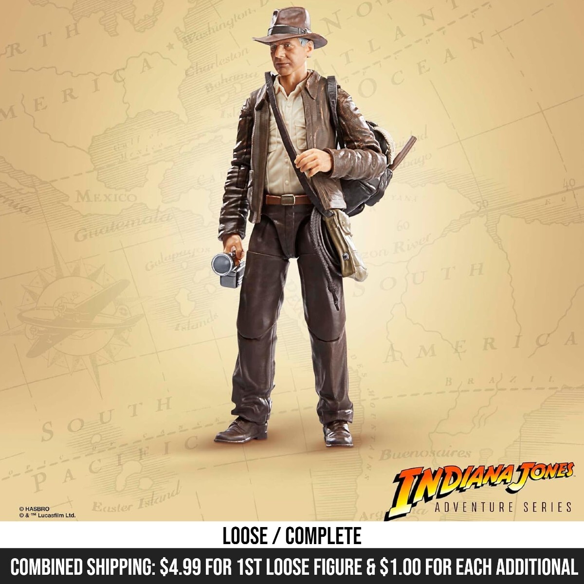 Indiana Jones Adventure Series Indiana Jones Dial of Destiny 6&Prime; Figure – LOOSE