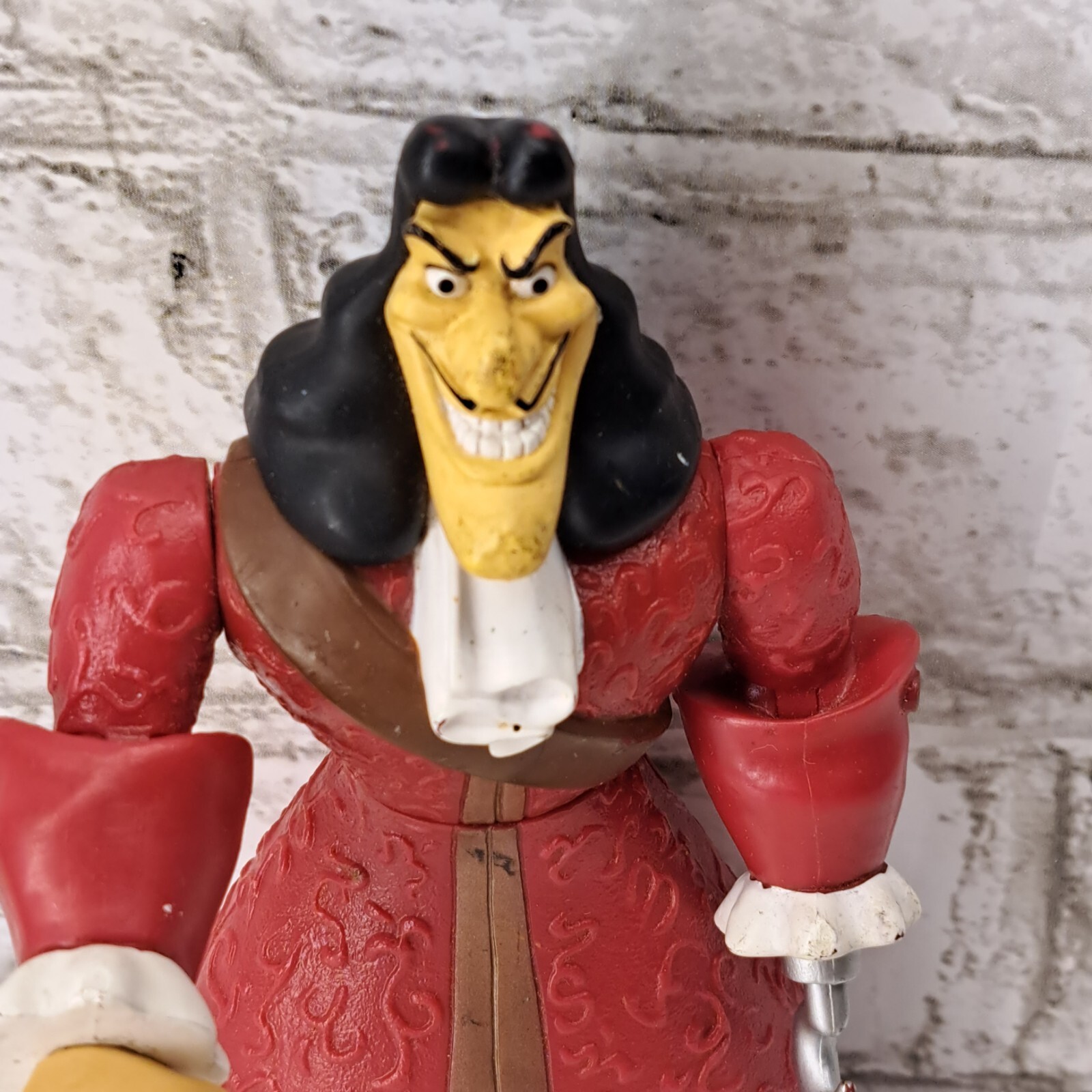 Disney Store Adventurers Captain Hook Action Figure 1999 Peter Pan Hook & Sword