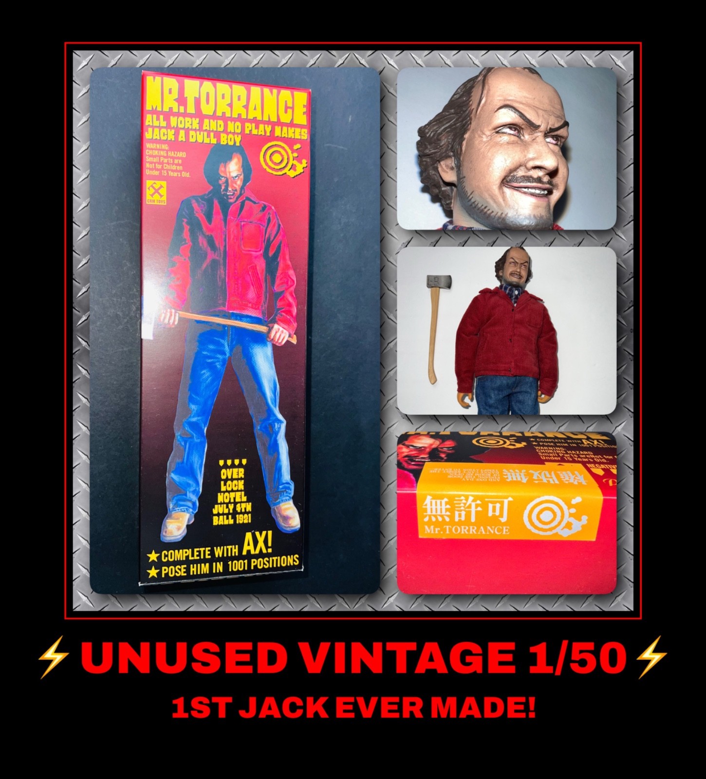 Y2K VTG CRM hot Toys Mr Jack Torrance Nicholson KUBRICK The Shining 1:6 LE *1/50