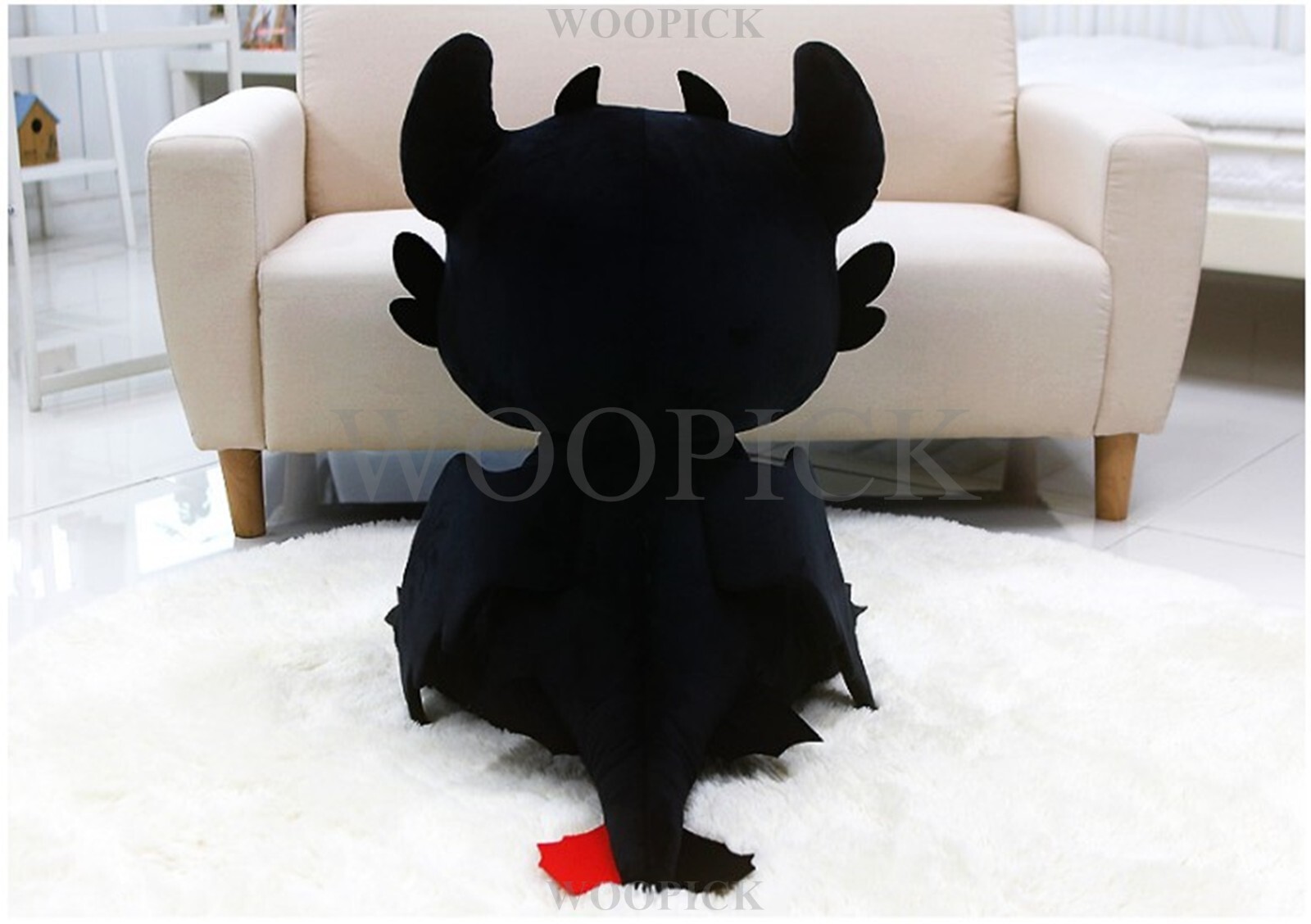 How To Train Your Dragon 3 Sitting Toothless Plush Doll 60cm Cute-100% Authentic