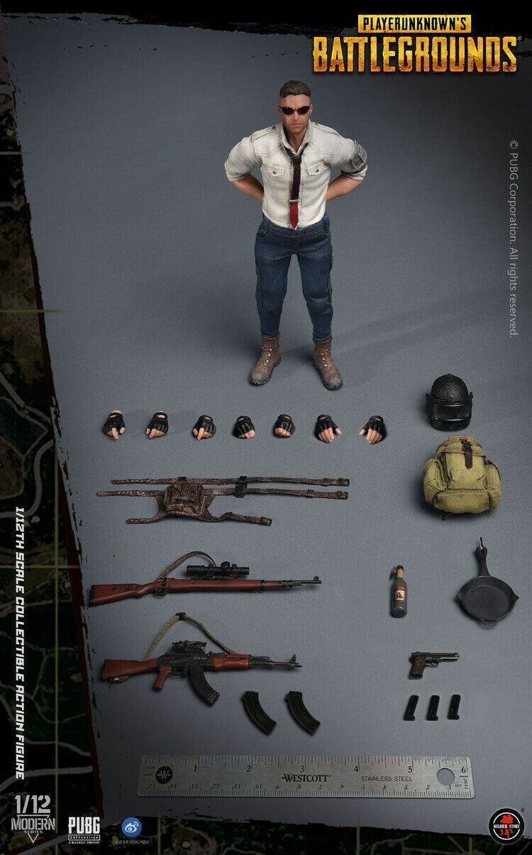 Soldier Story SSG-001 PUBG PlayerUnknown&rsquo;s Battlegrounds 1/12 Action Figure Gift