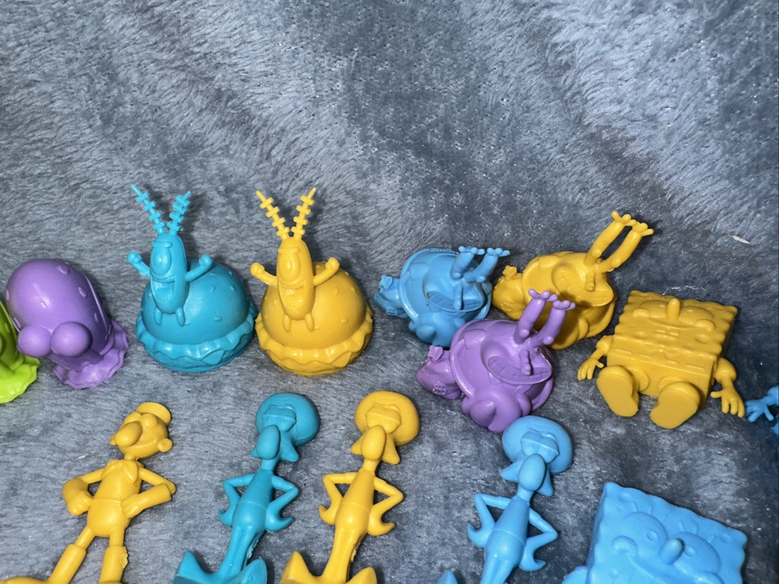 Spongebob Squarepants Tiny Mights Mites Culturefly Lot Of 34 Red Gold Green Blue
