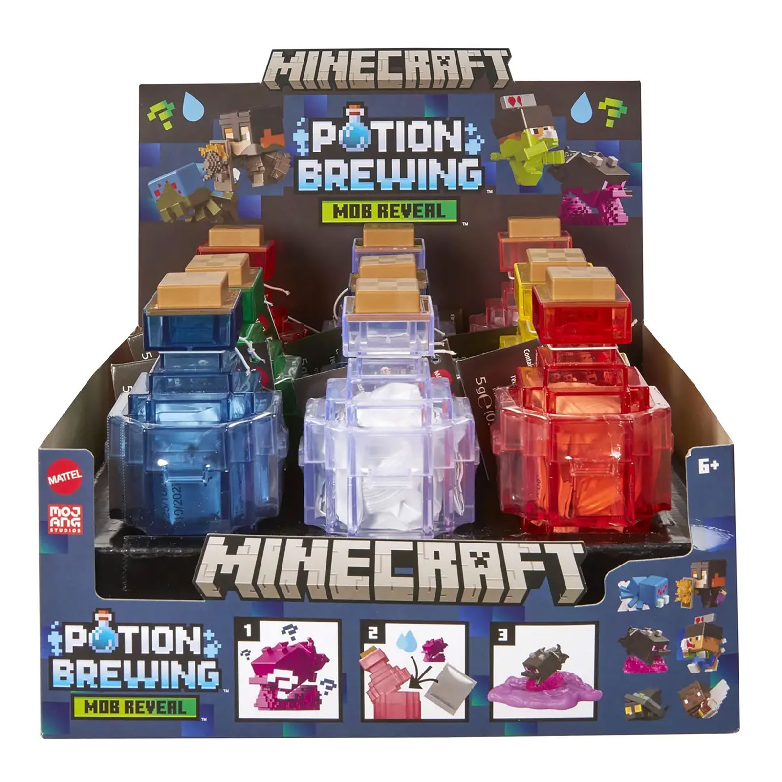 Minecraft (Blind Box) – 1 Single Mini Mode Potion Brewing Mob Reveal Figures