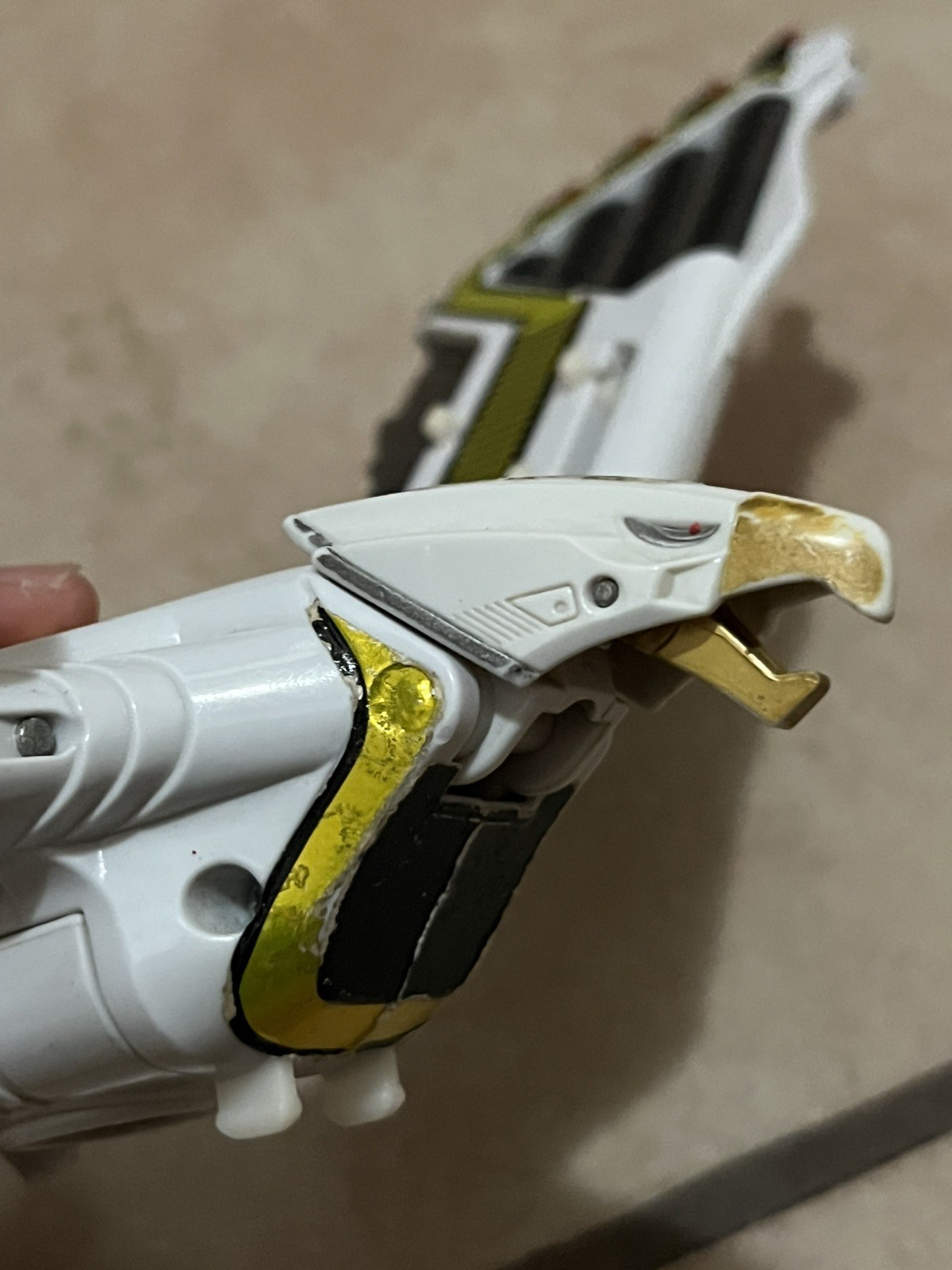 Vintage White Ranger Deluxe Falconzord Mighty Morphin Power Rangers 1995 Bandai