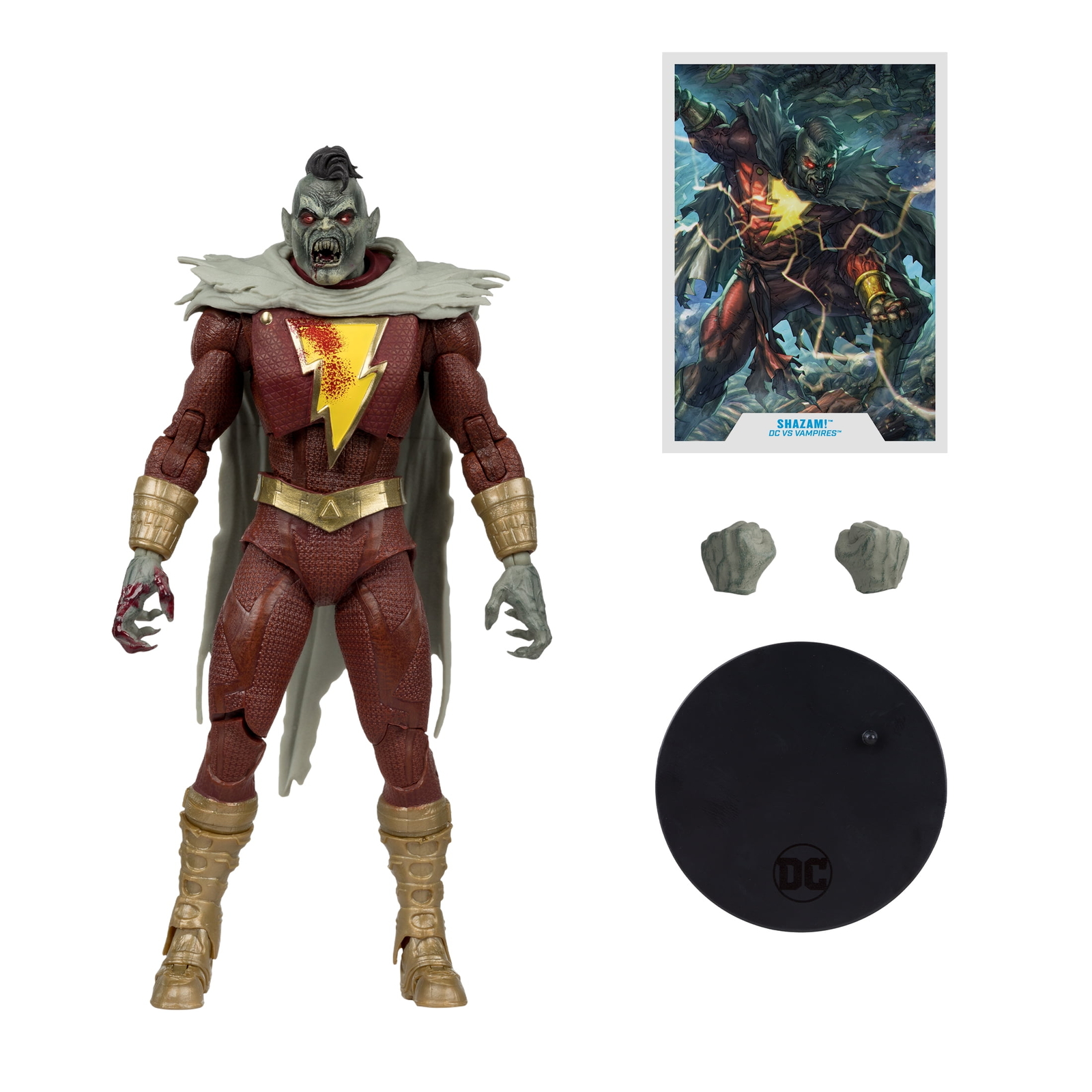 DC McFarlane Multiverse Shazam DC vs Vampires Gold Label 7&Prime; 🆕