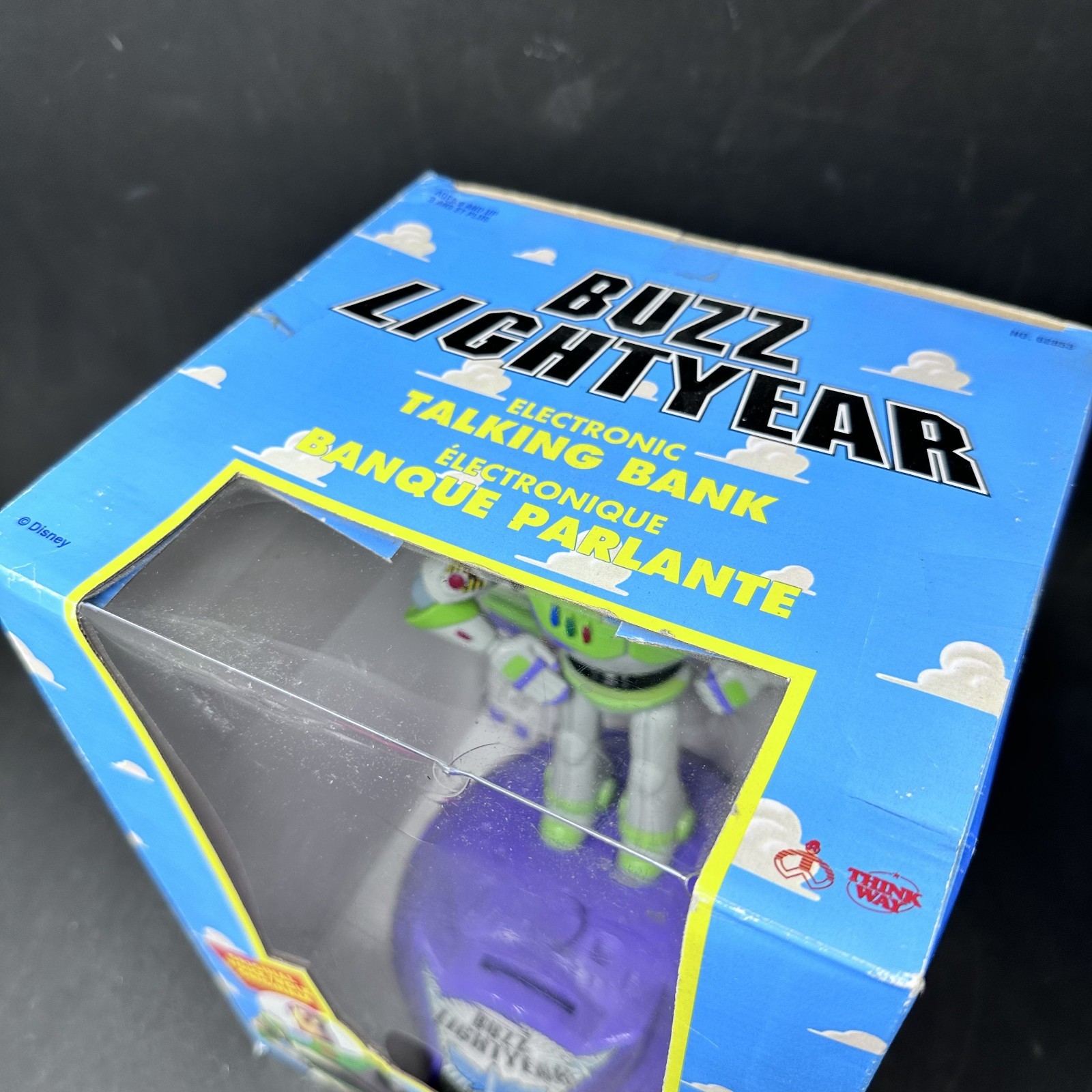 Toy Story Buzz Lightyear Electronic Talking Bank 1995 – New – Sealed – Vintage