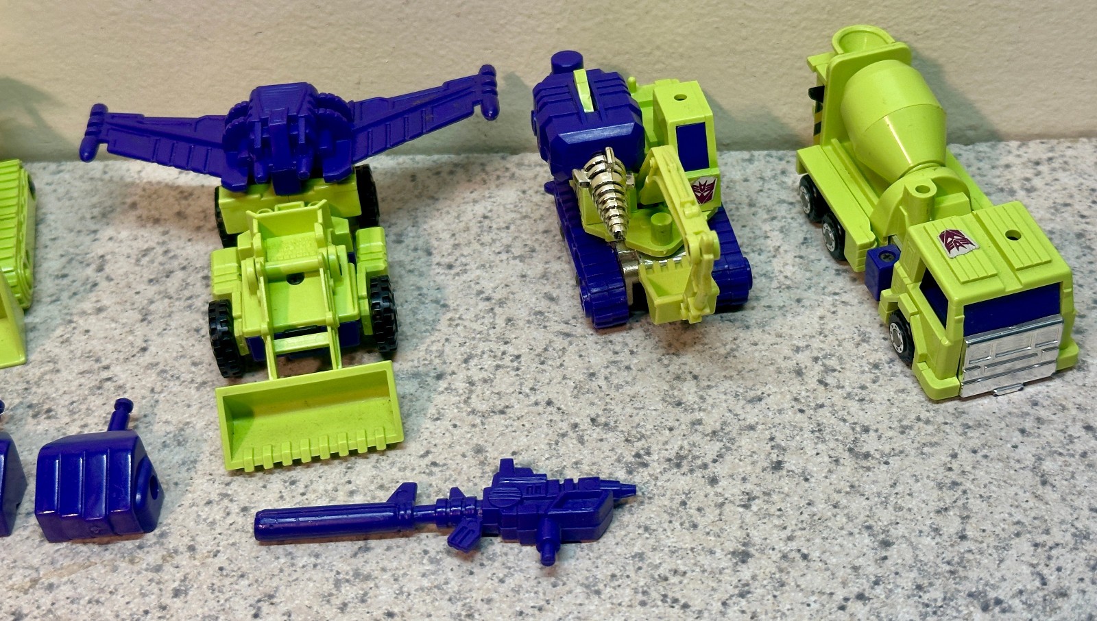 1985 Hasbro Transformers G1 Constructicons Combiners Devastator Near Complete