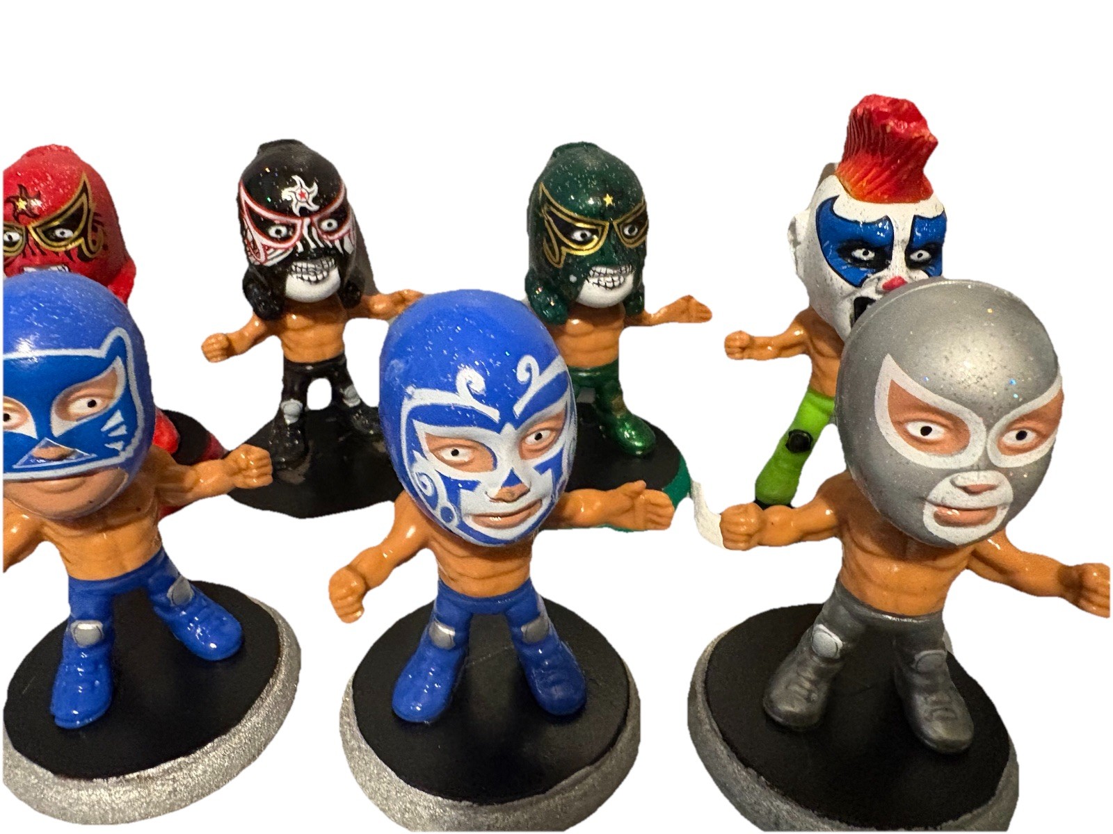 Mini Luchador Figura Coleccionable 7cm Wrestler Toy Estilo AAA /CMLL Lucha Libre
