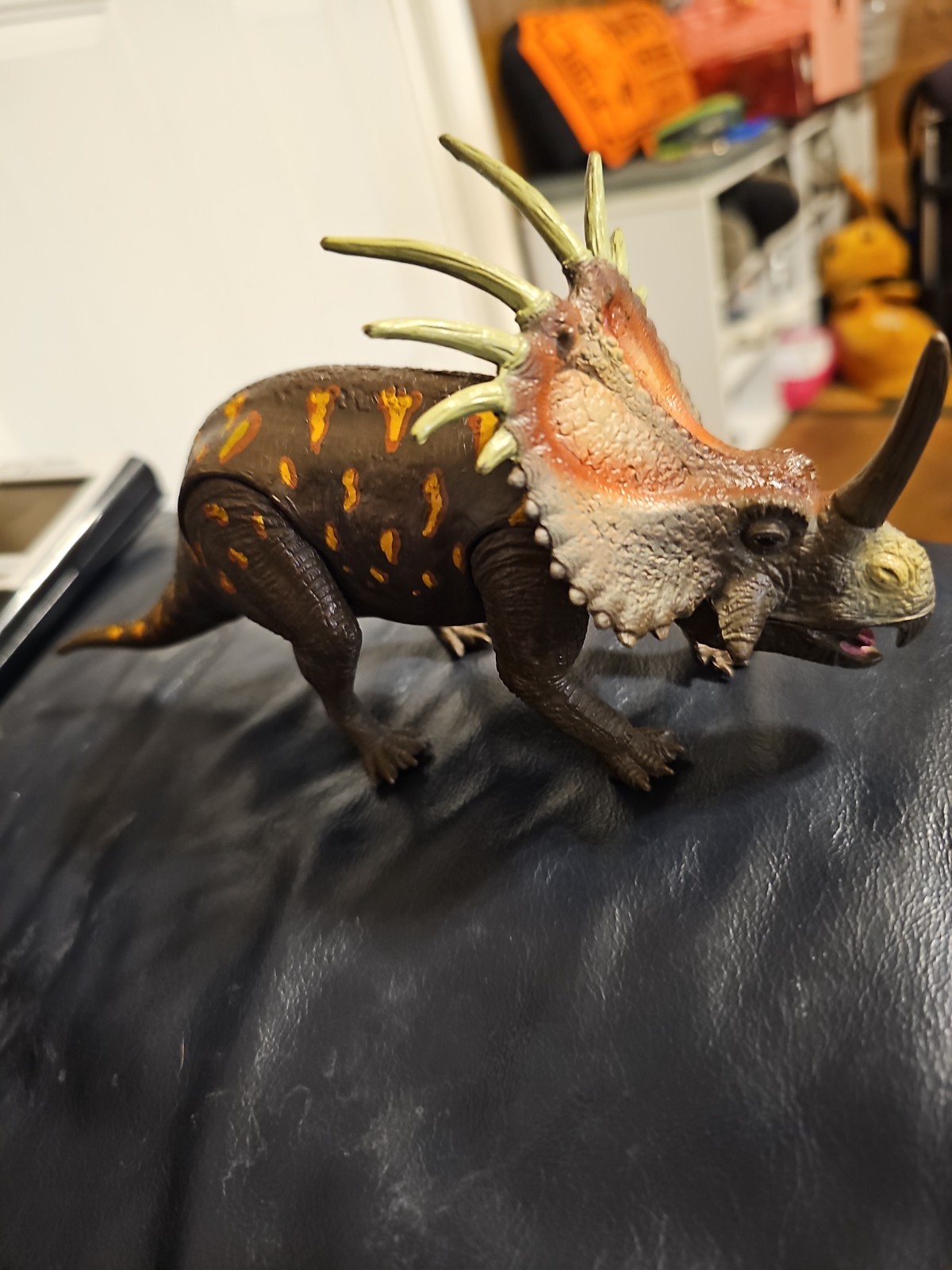 Styracosaurus Kid Galaxy Poseable Dino Dinosaur Toy Figure- 9 In Long, 4.5 In T