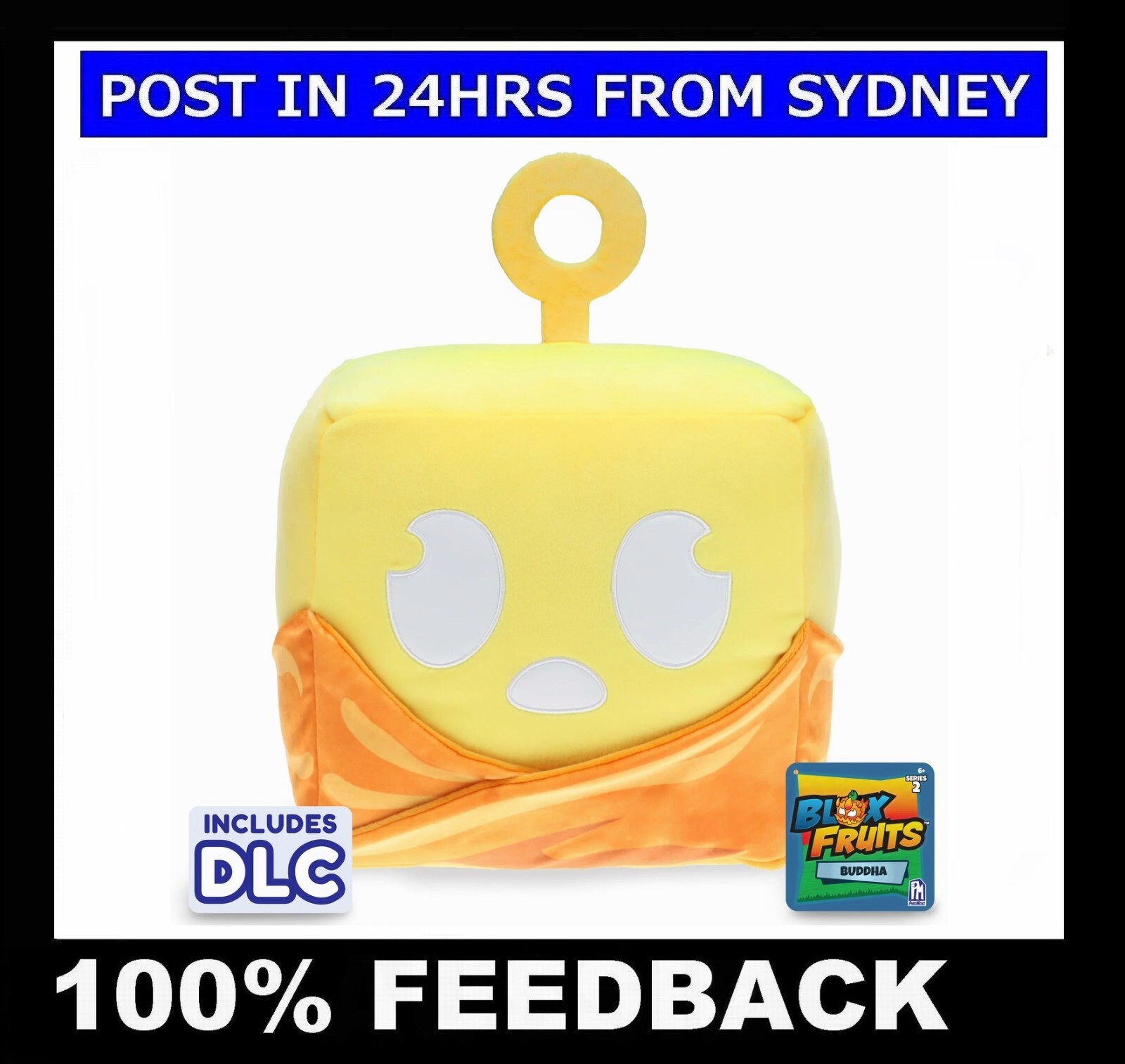 Genuine!! Official BLOX FRUITS ~ BUDDHA Huge 9&Prime; Plush Series 2 + DLC Code NEW