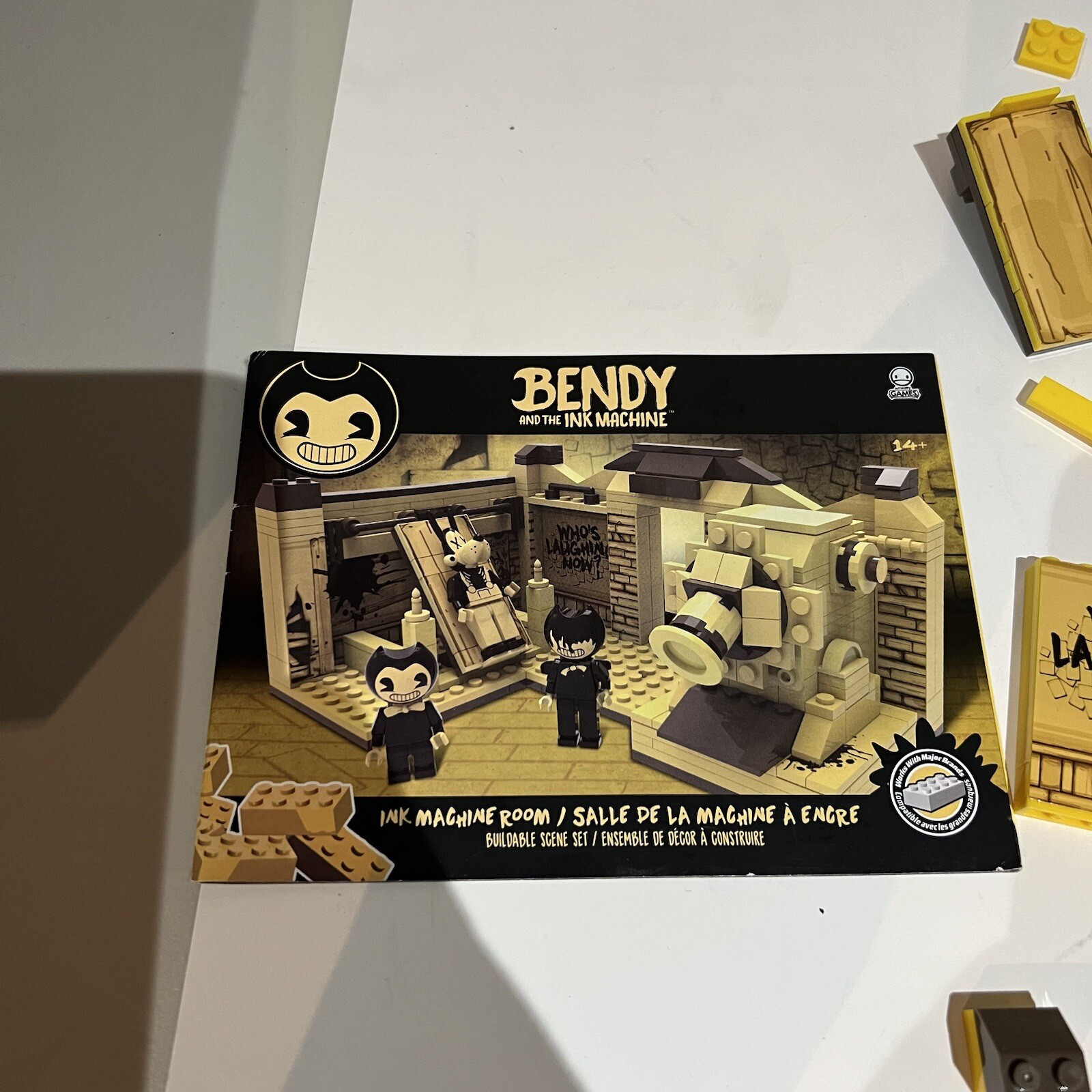 Basic Fun Bendy and The Ink Machine Room Buildable Scene Set MISSING FIGURES
