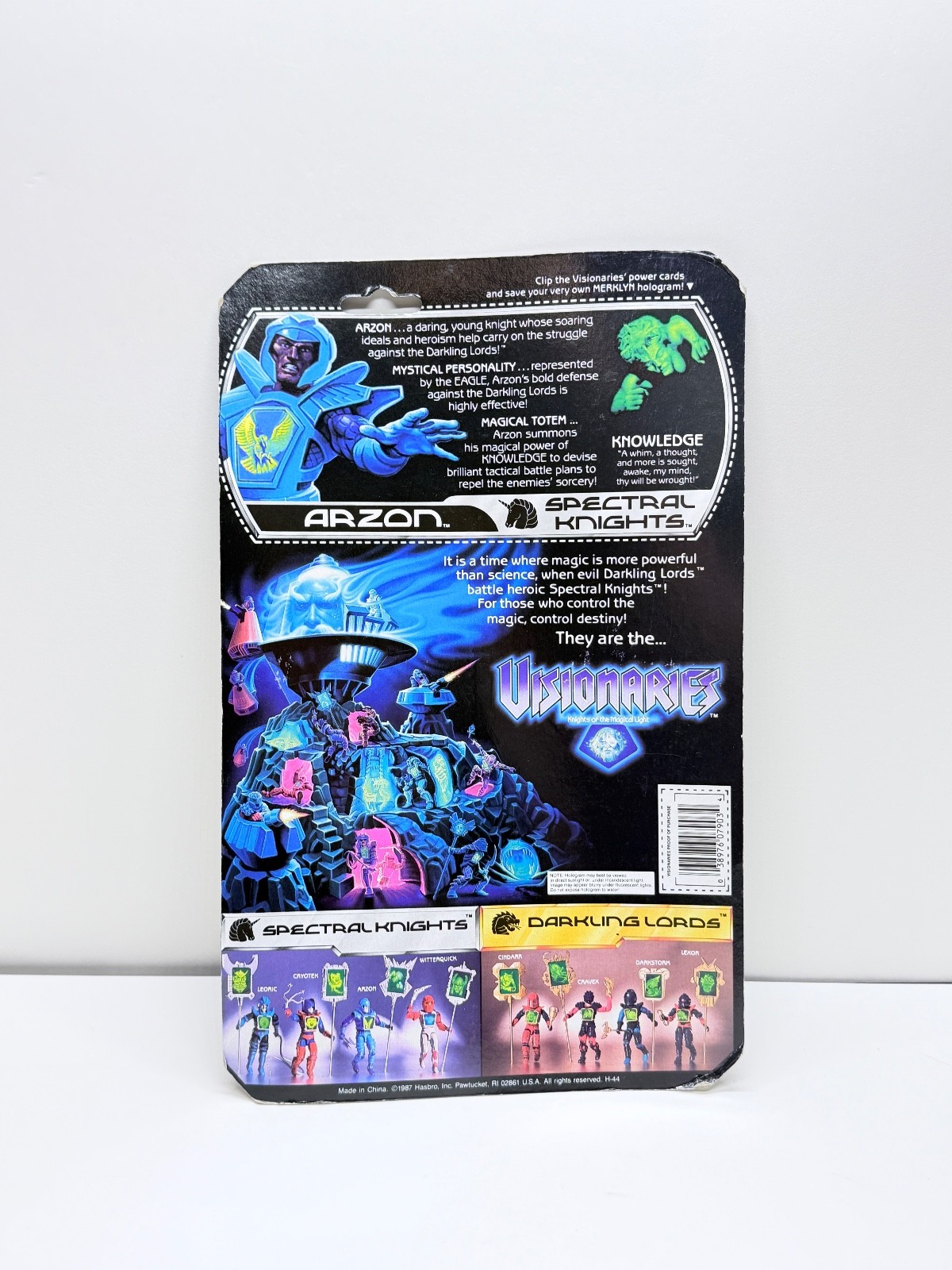 Hasbro Visionaries 1987 Spectral Knights ARZON CARDED SEALED