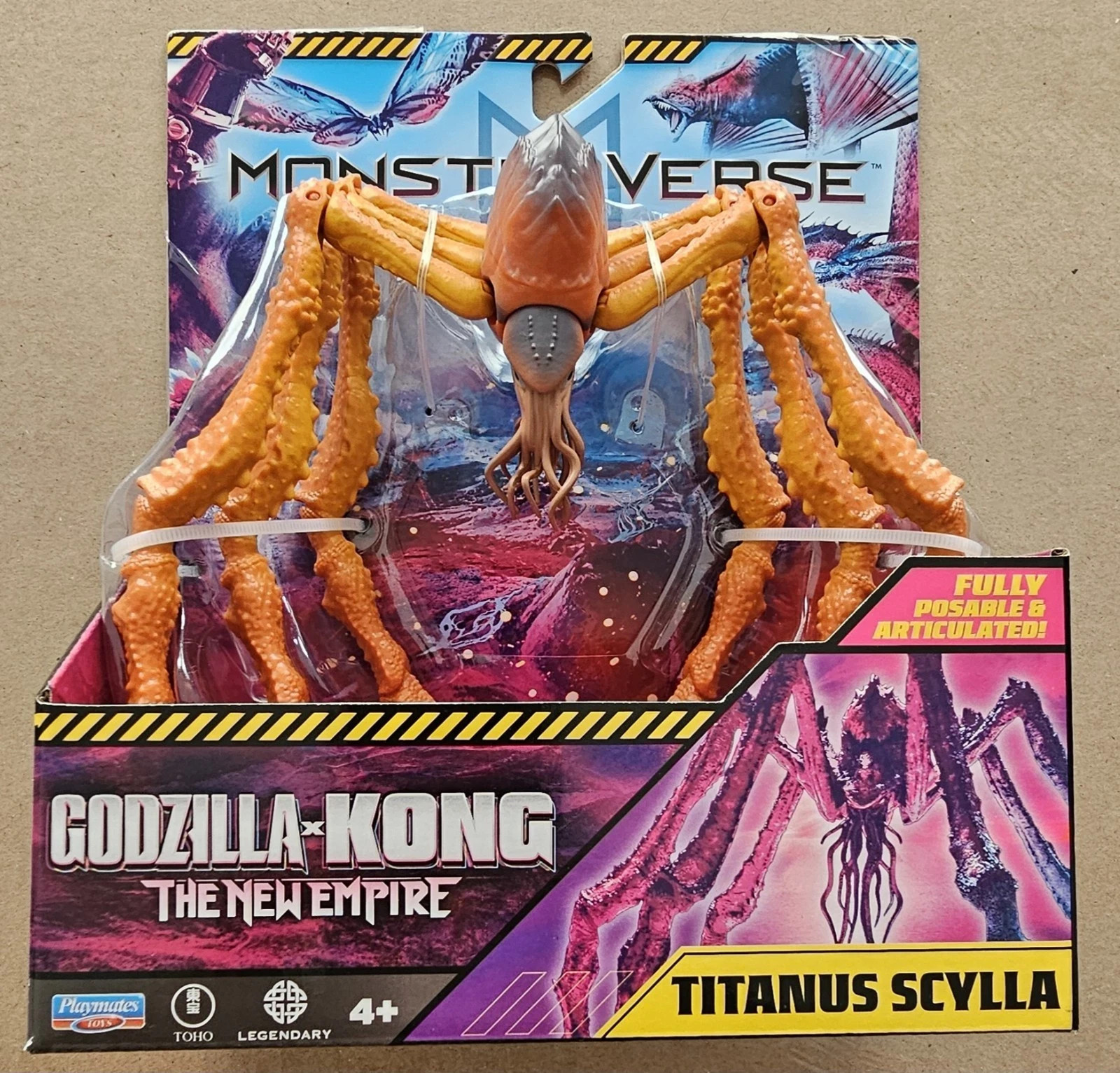 Playmates Monsterverse Godzilla X Kong Titanus Scylla MINT + Rare