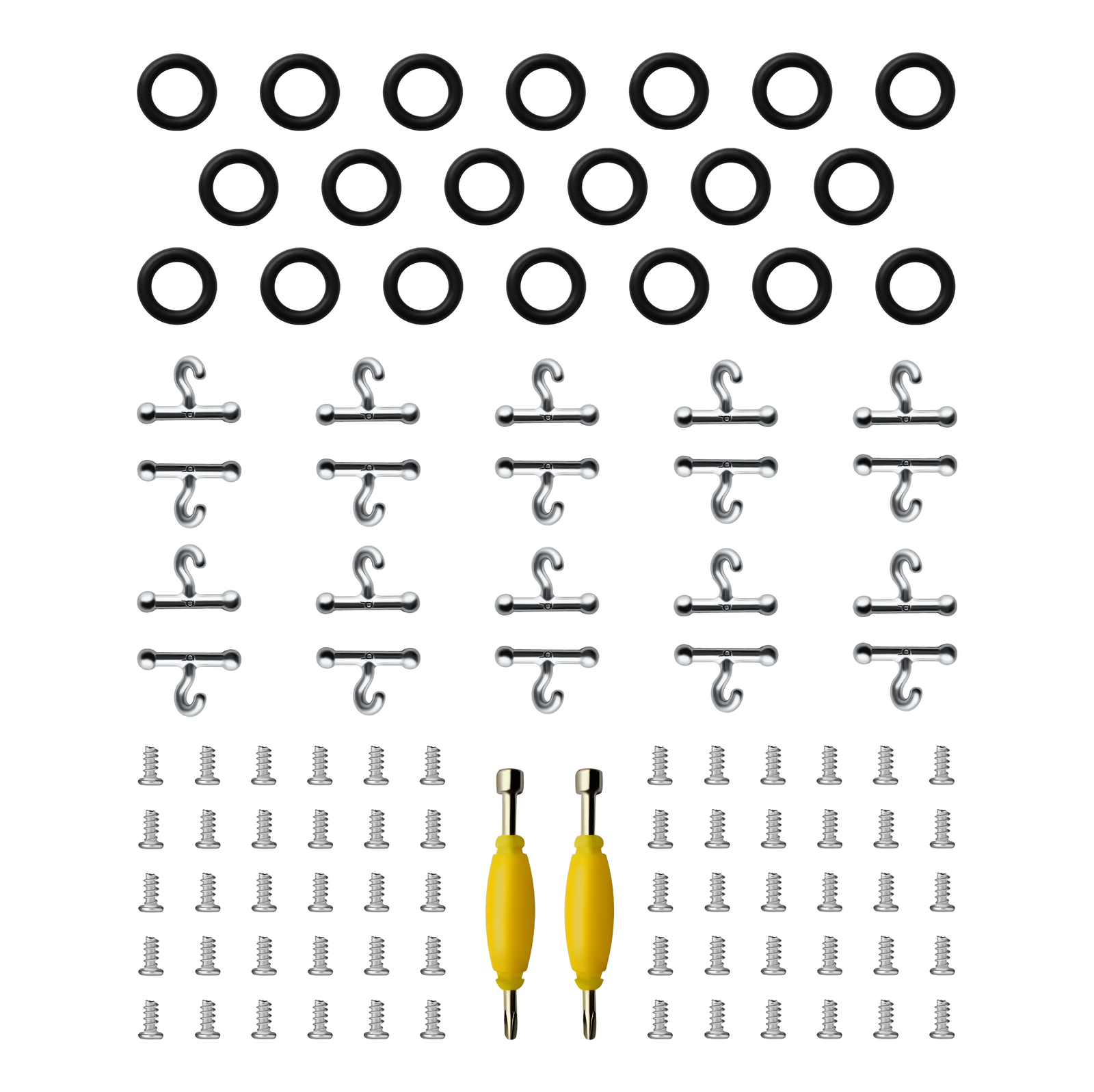20 T Hook 20 O-Rings 40 Screws 2 tool for Gi Joe part accessory Repair part Toys
