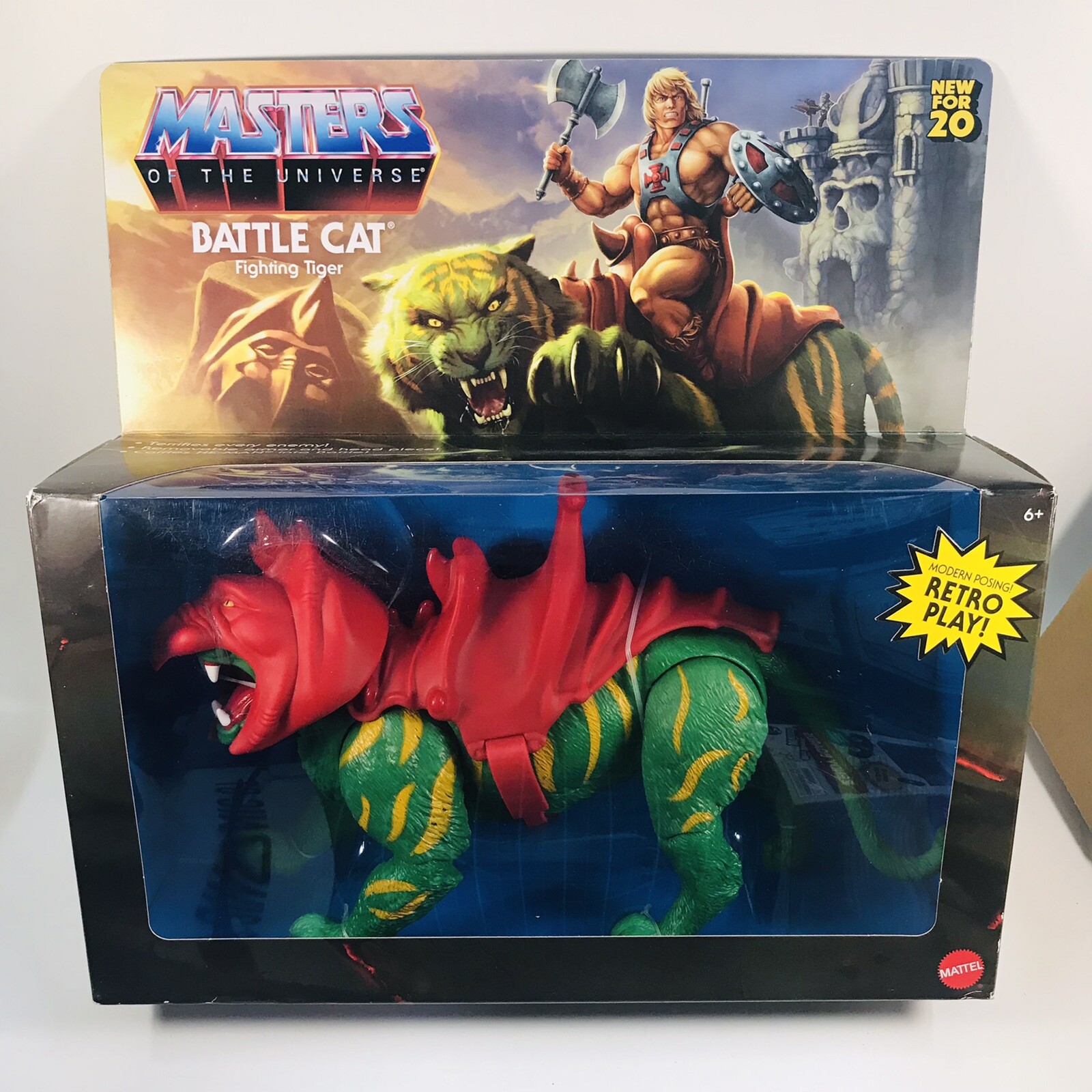 Master Of The Universe MOTU He-Man Battle Cat Fighting Tiger 80s Retro 2020